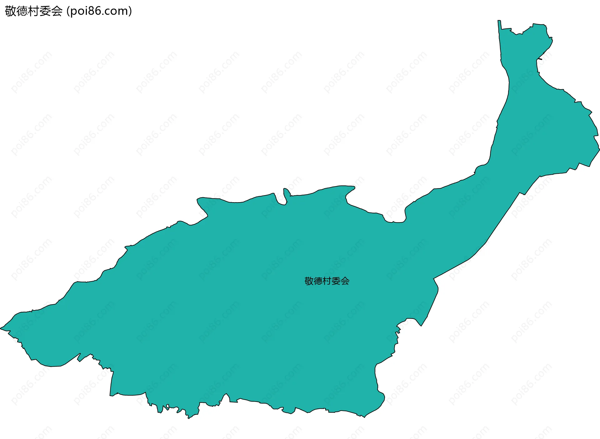 敬德村委会边界地图