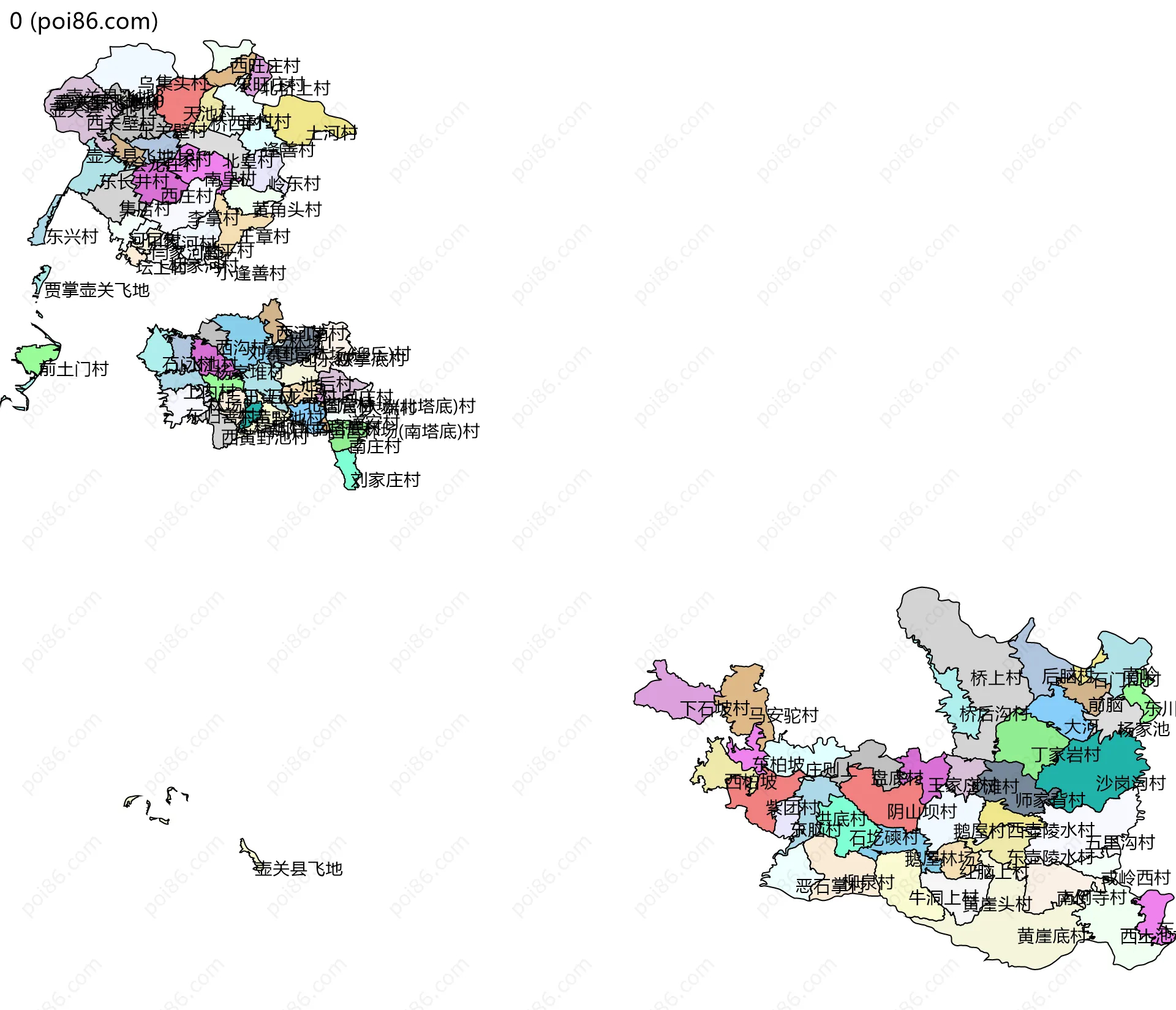 0边界地图(五级行政区划)