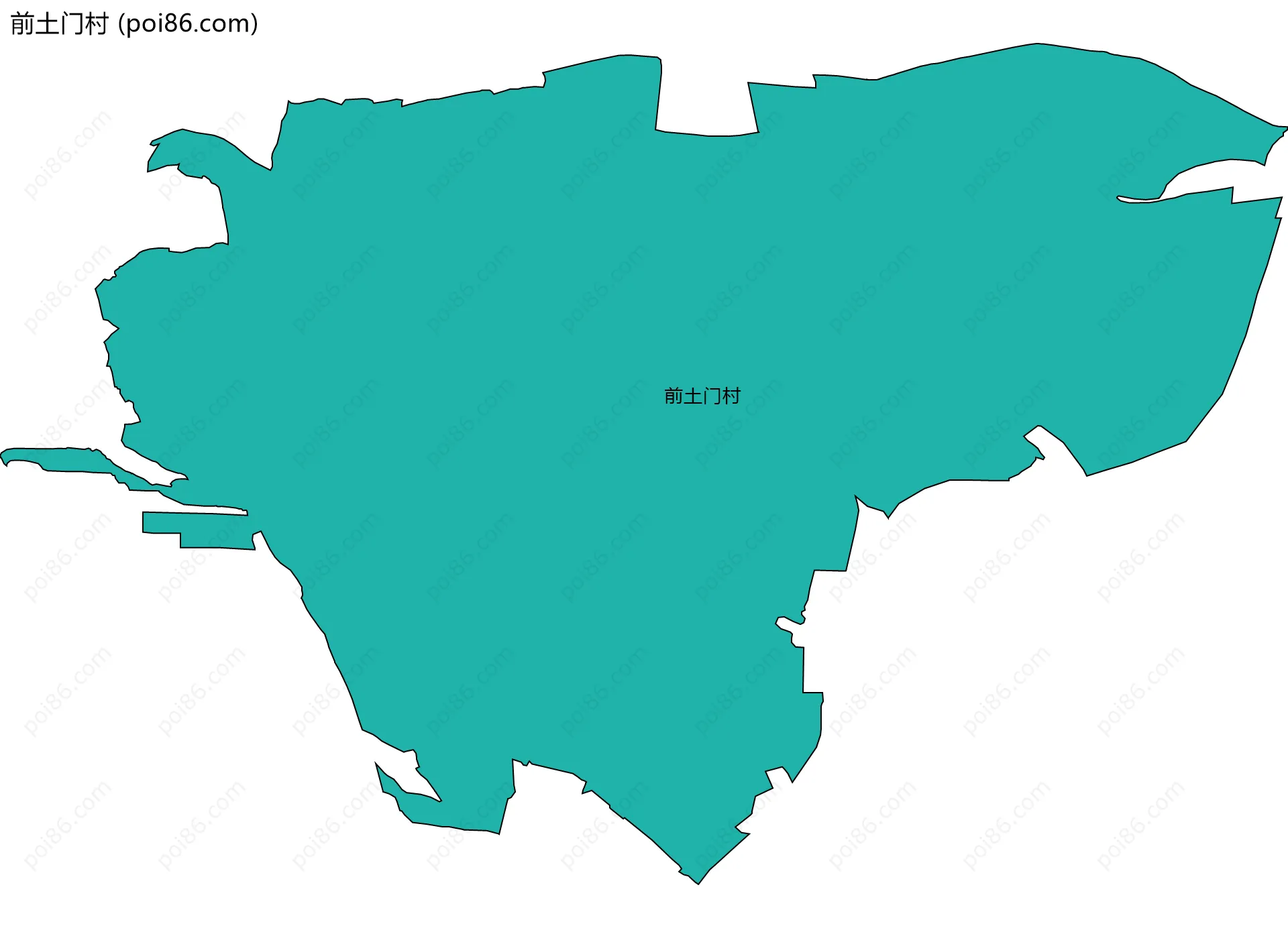 前土门村边界地图