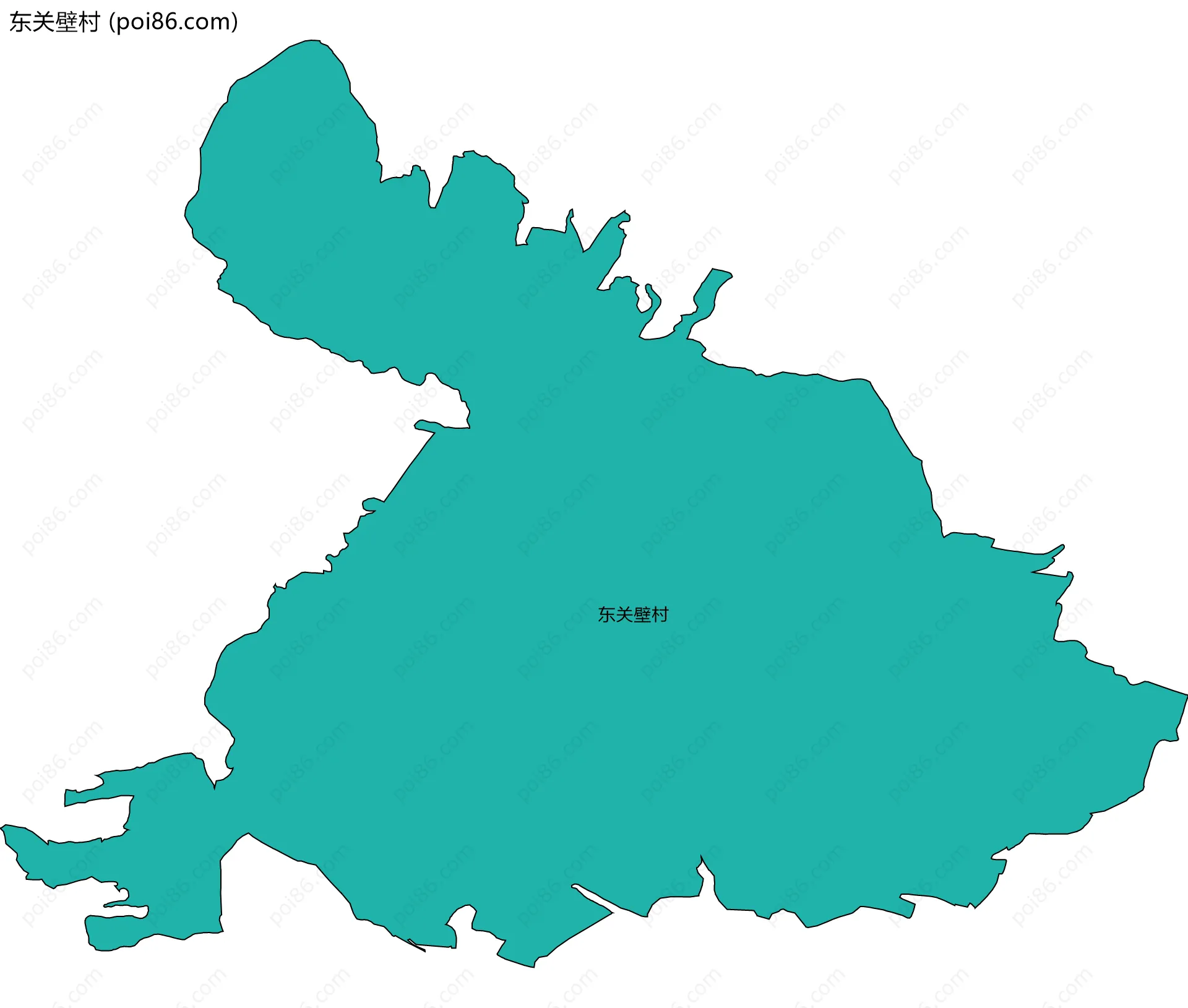 东关壁村边界地图