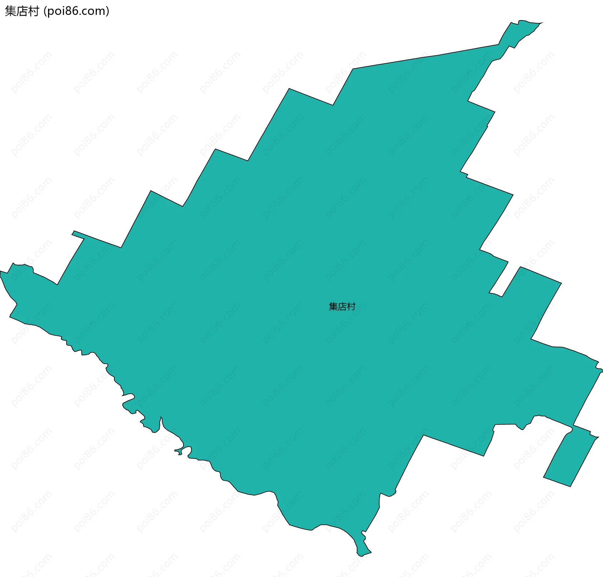 集店村边界地图