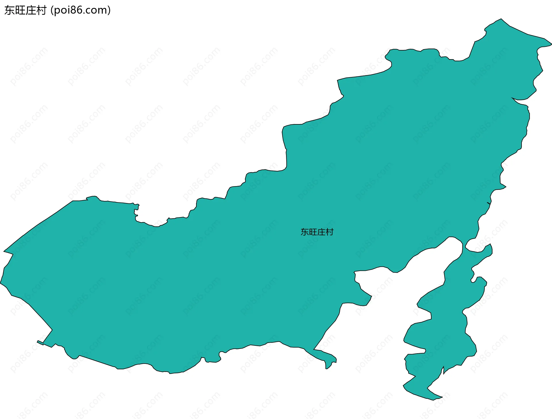 东旺庄村边界地图