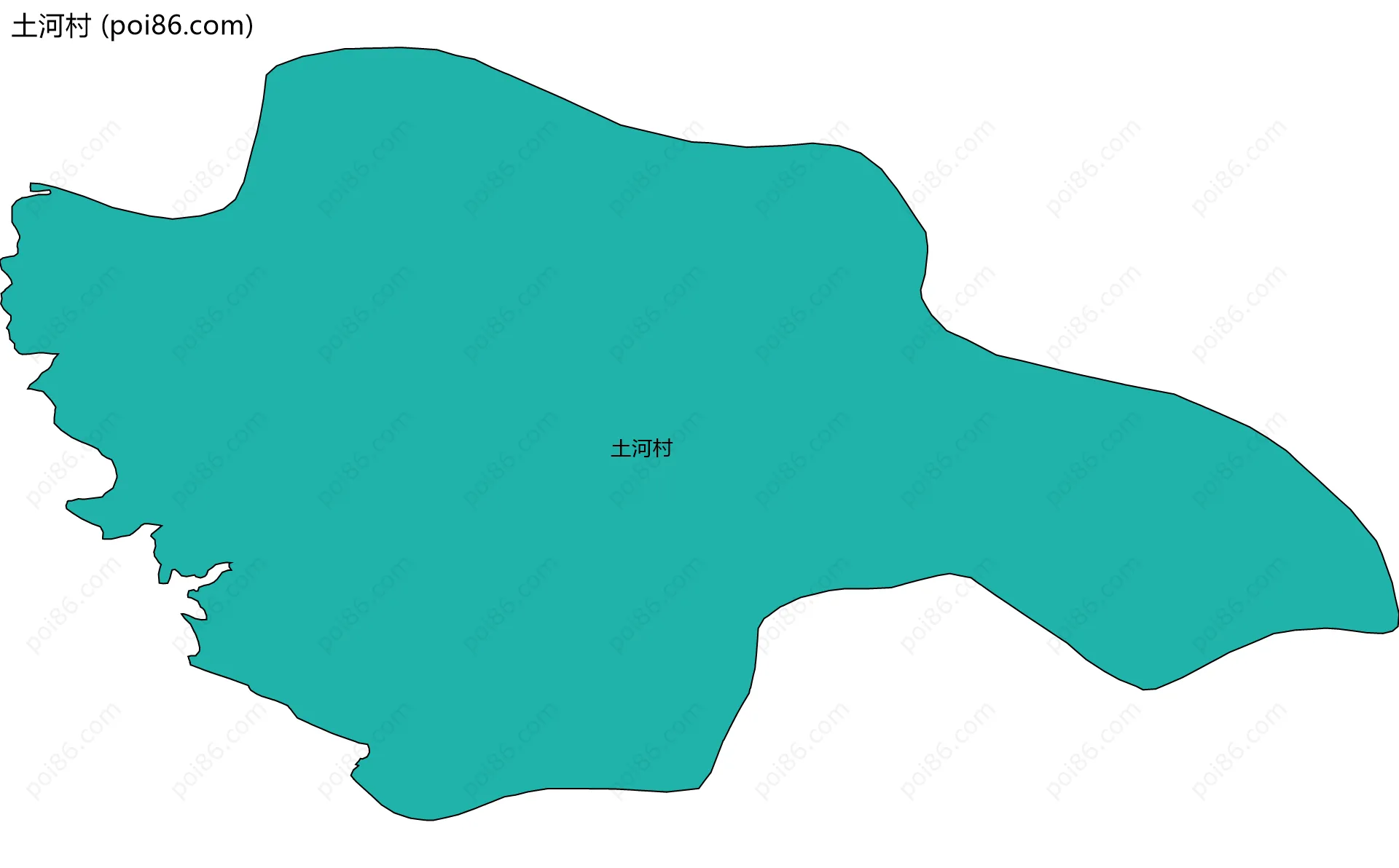 土河村边界地图