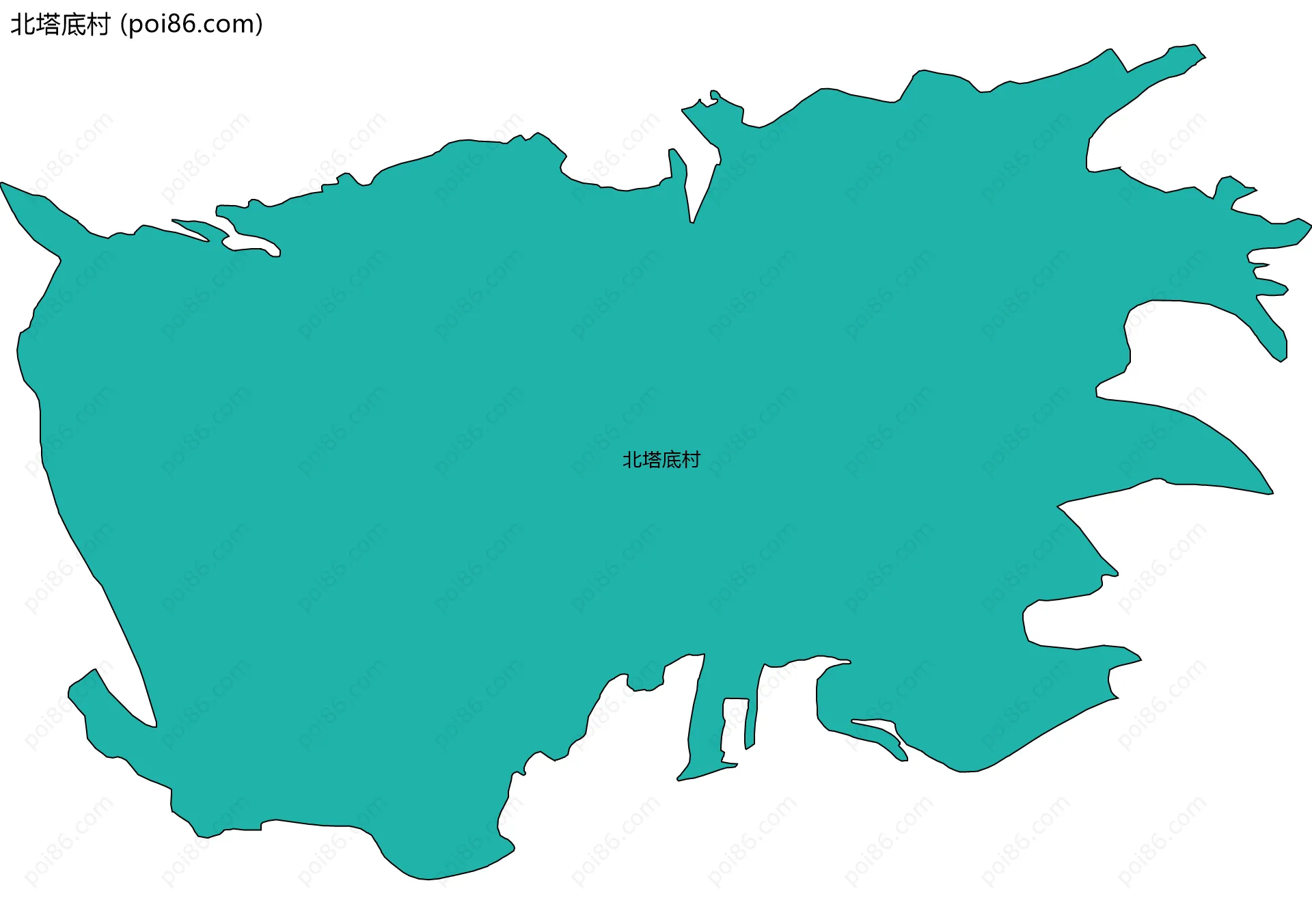 北塔底村边界地图