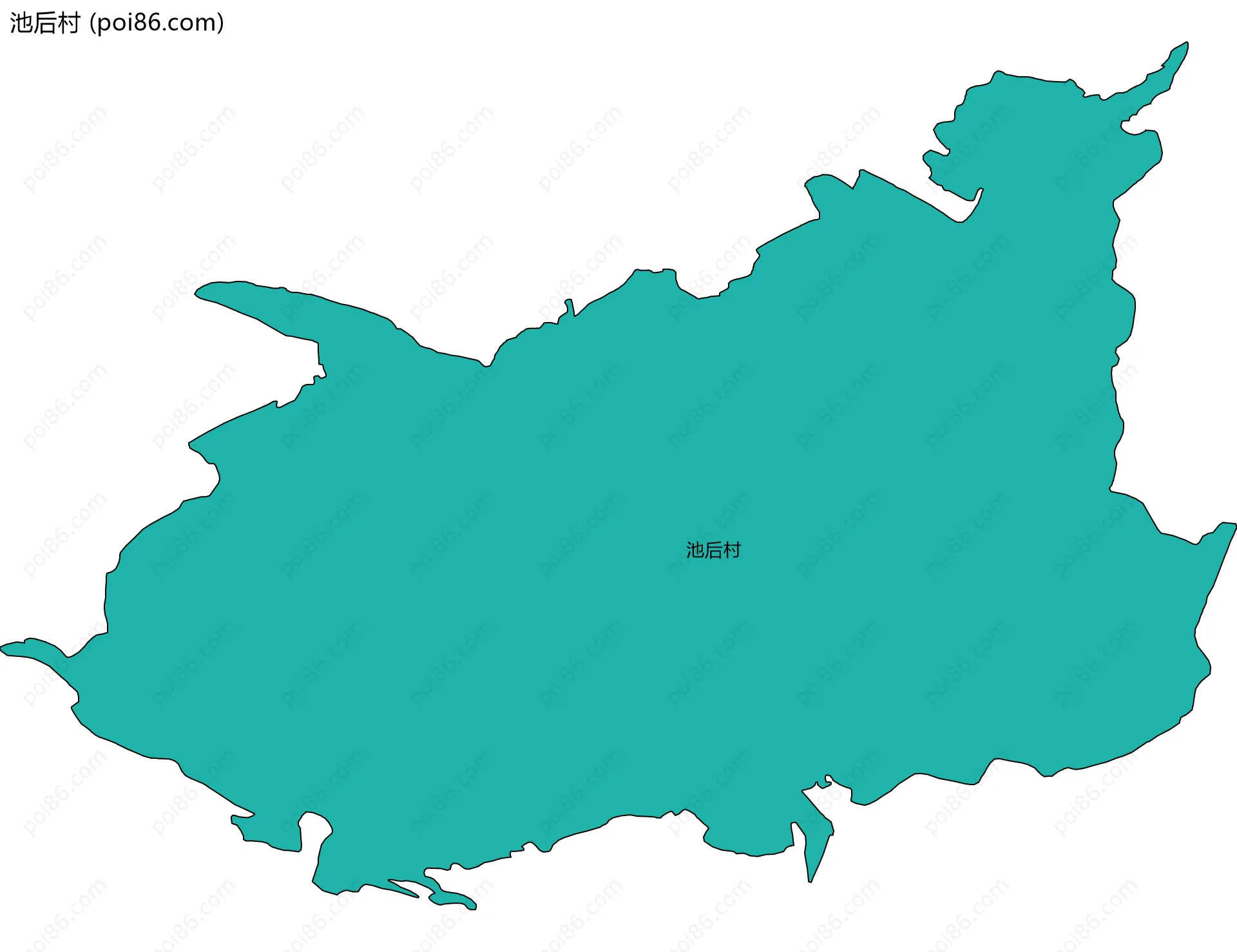 池后村边界地图