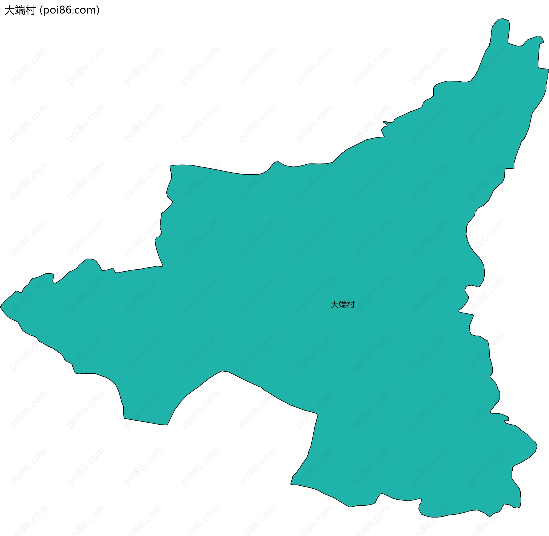 大端村边界地图