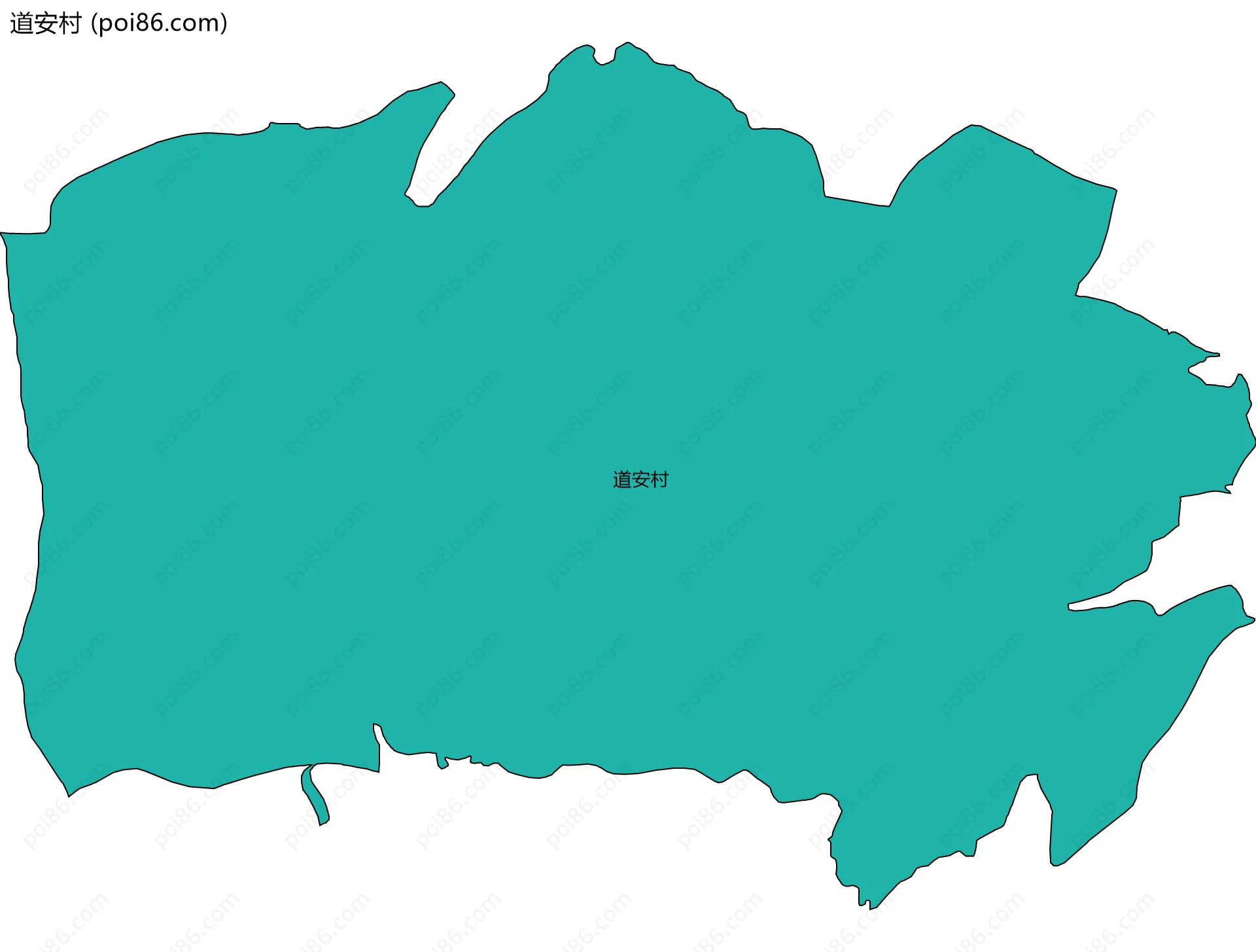 道安村边界地图