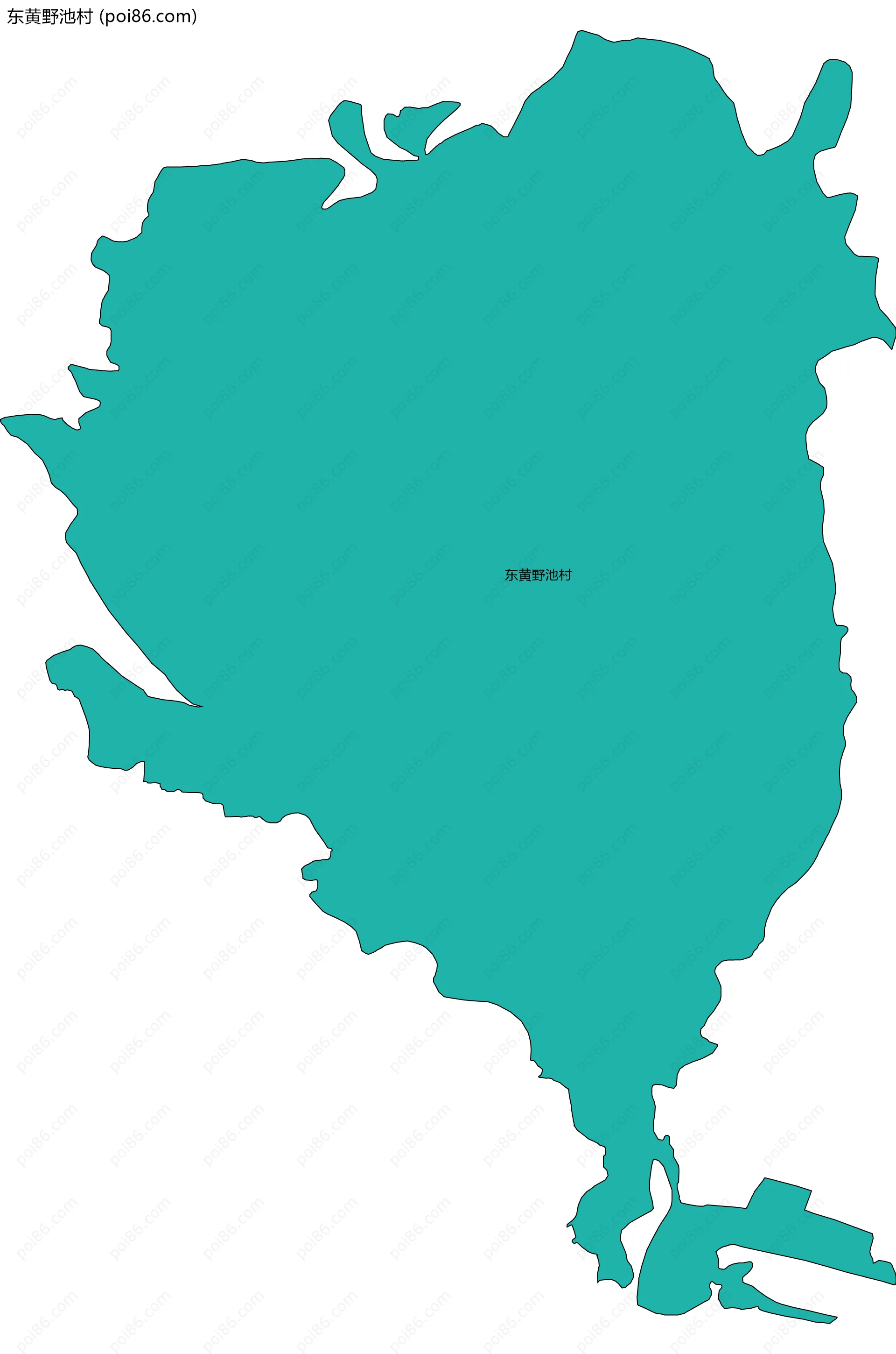 东黄野池村边界地图