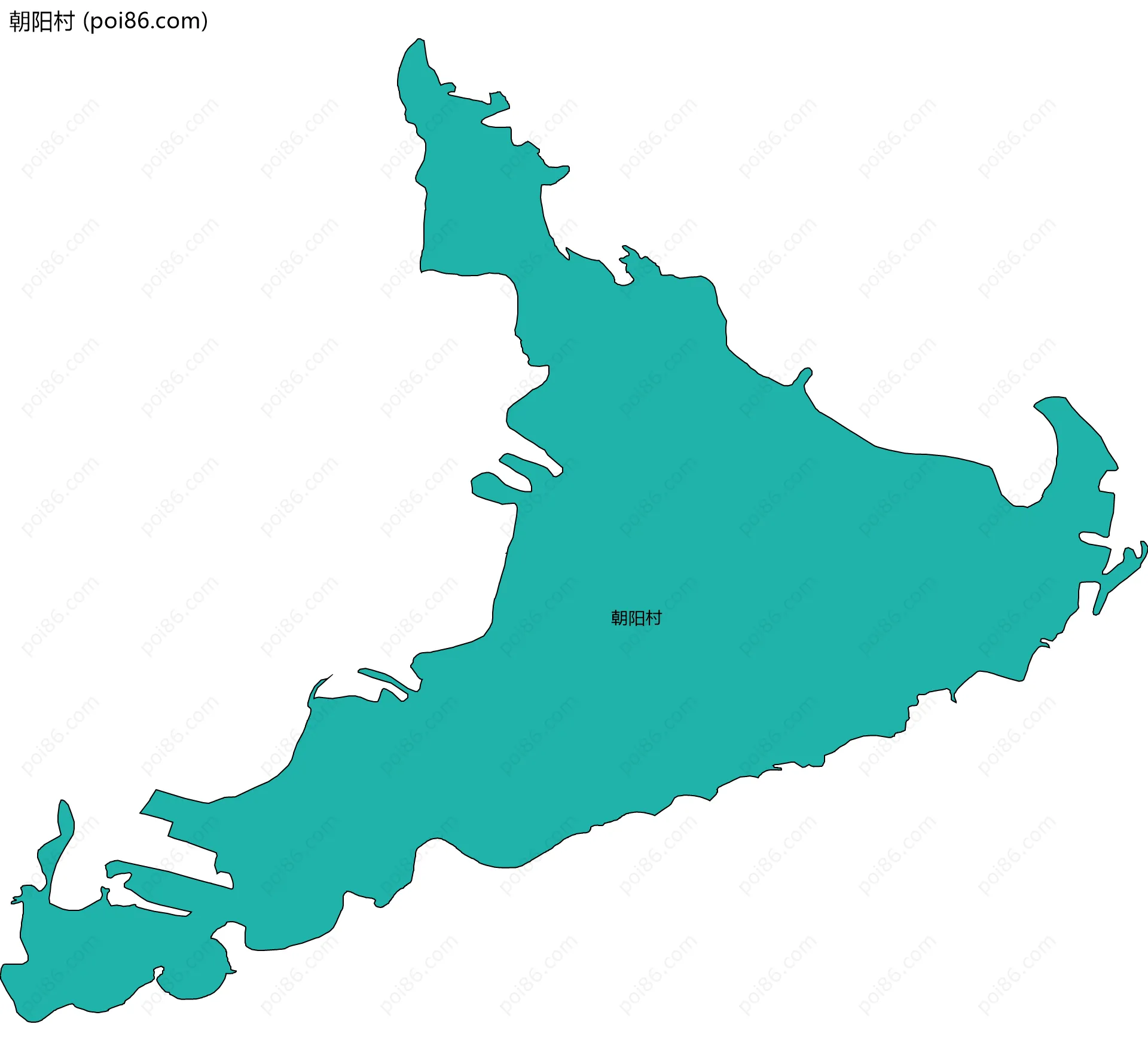 朝阳村边界地图