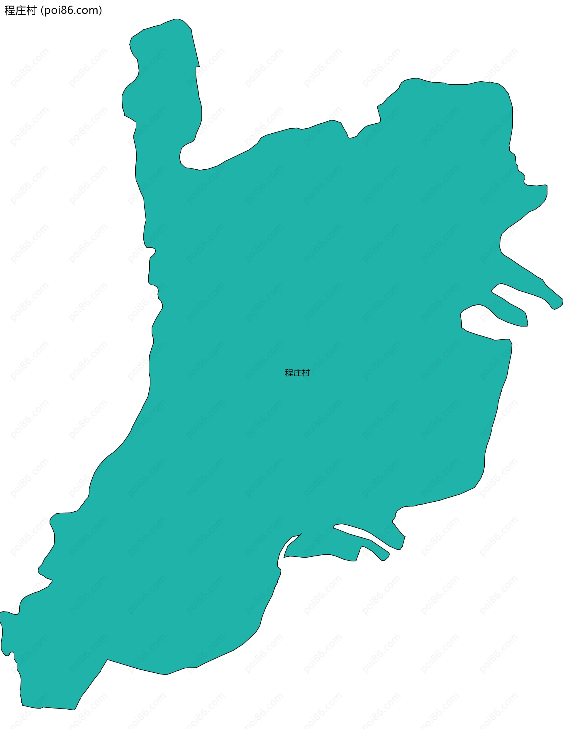 程庄村边界地图