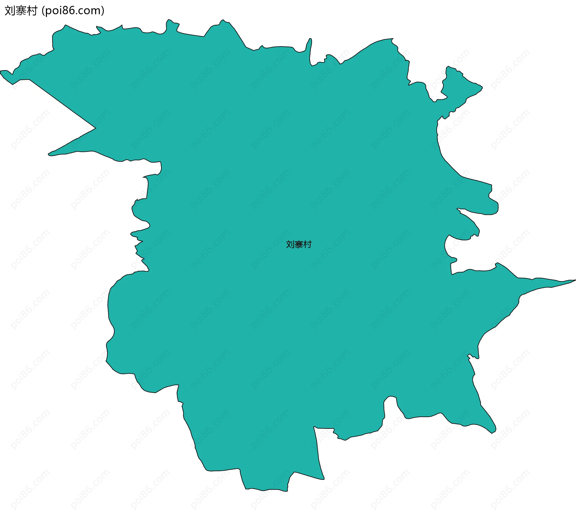 刘寨村边界地图