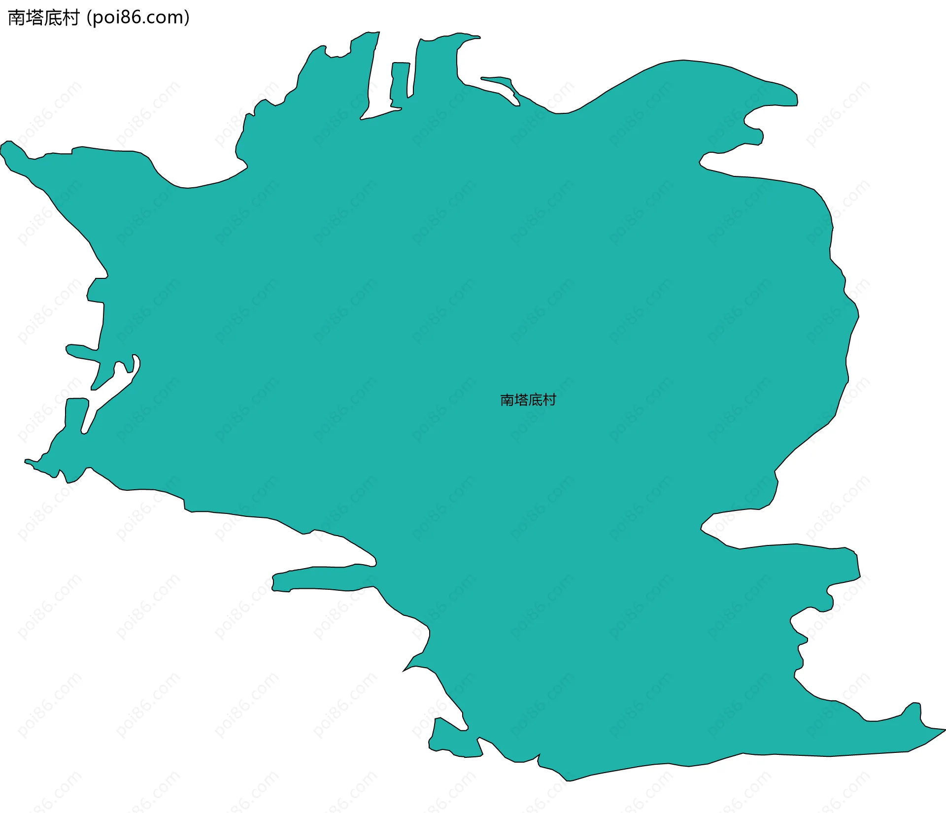 南塔底村边界地图