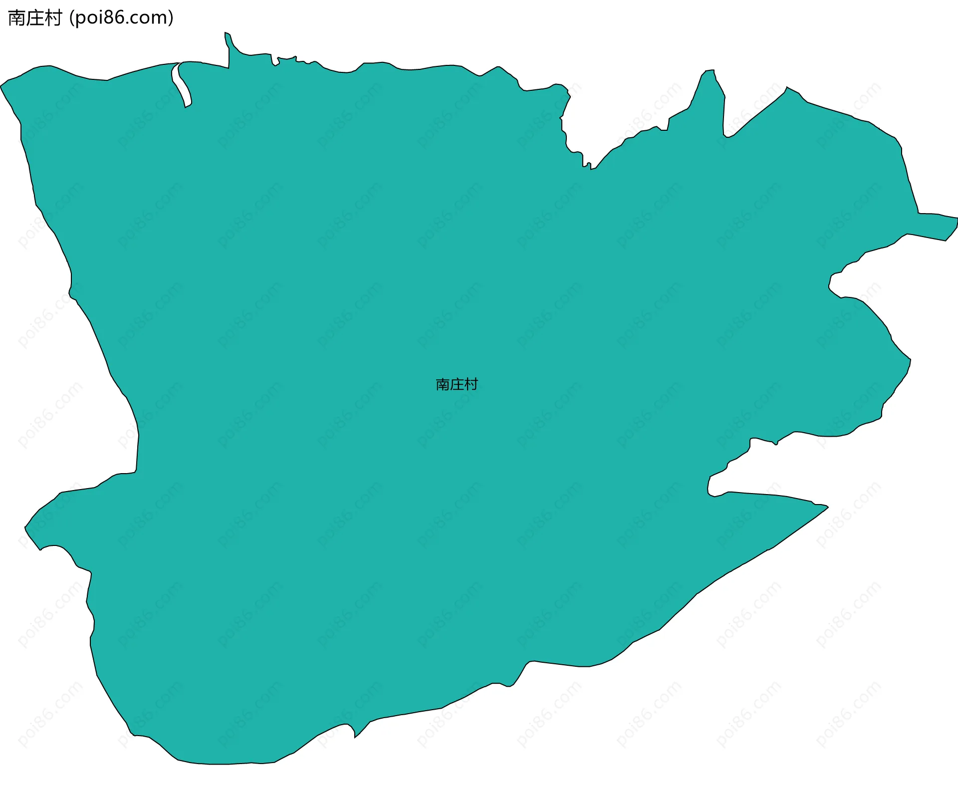 南庄村边界地图