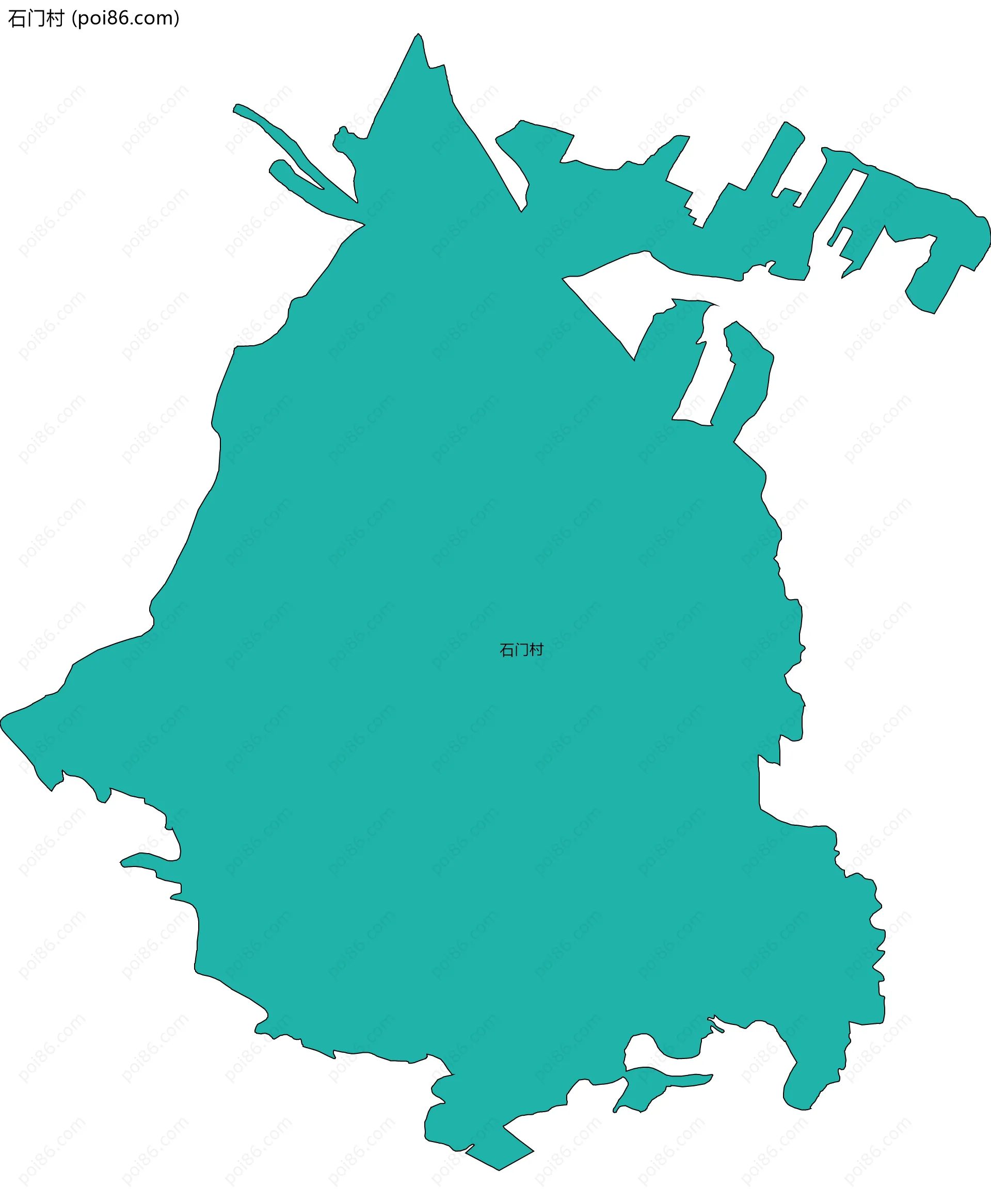 石门村边界地图