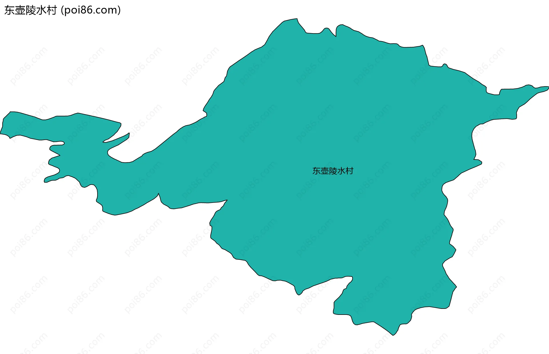 东壶陵水村边界地图