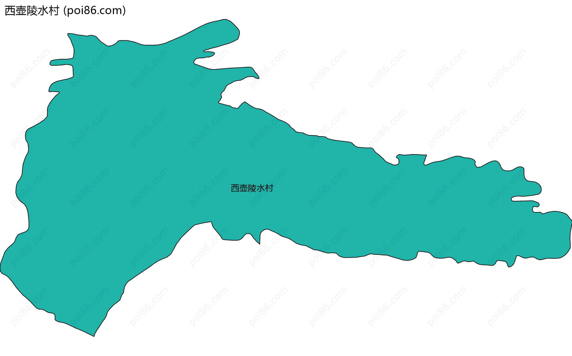 西壶陵水村边界地图