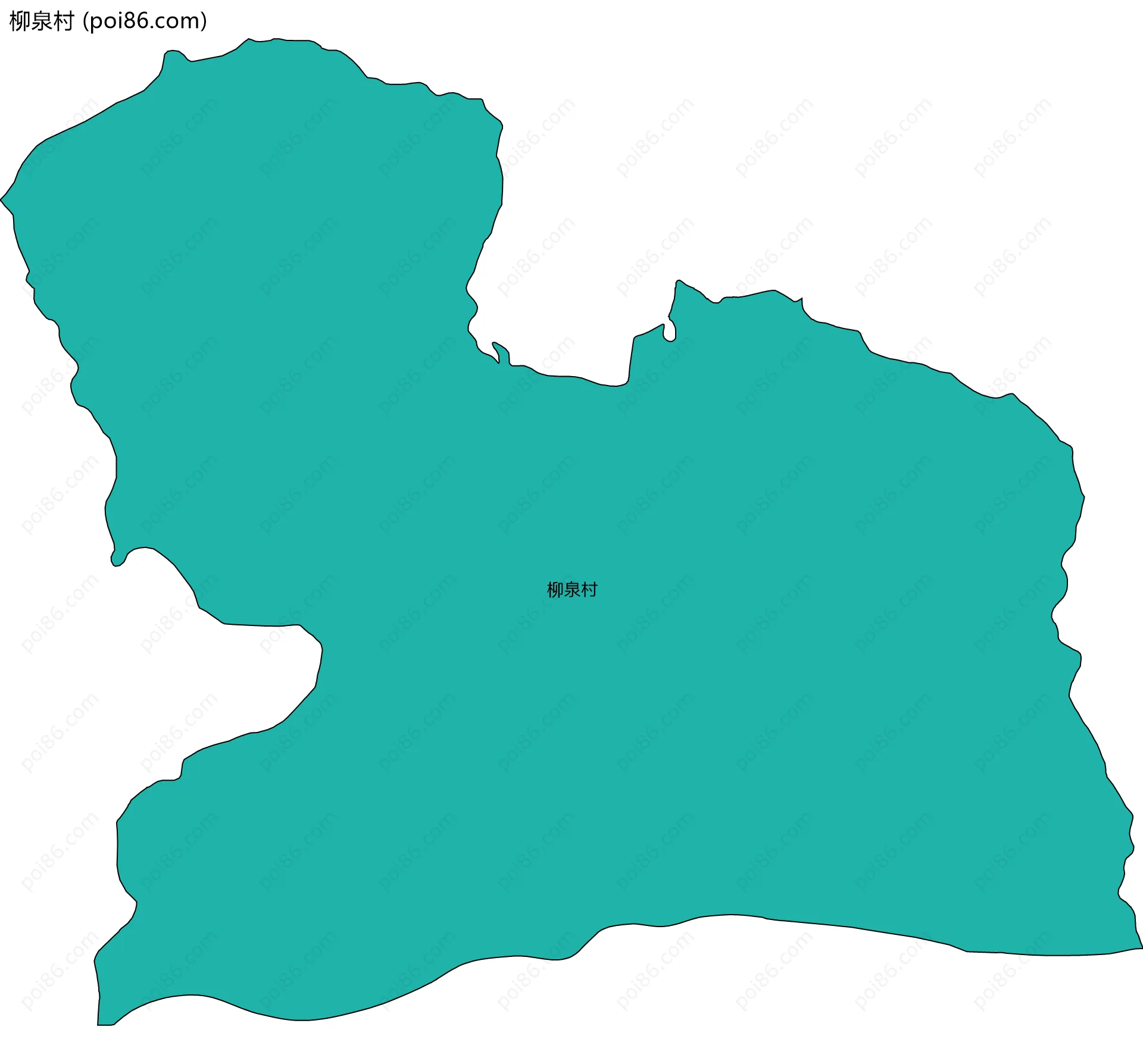 柳泉村边界地图