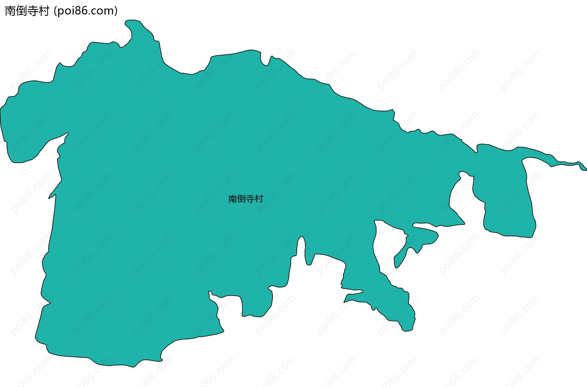 南倒寺村边界地图