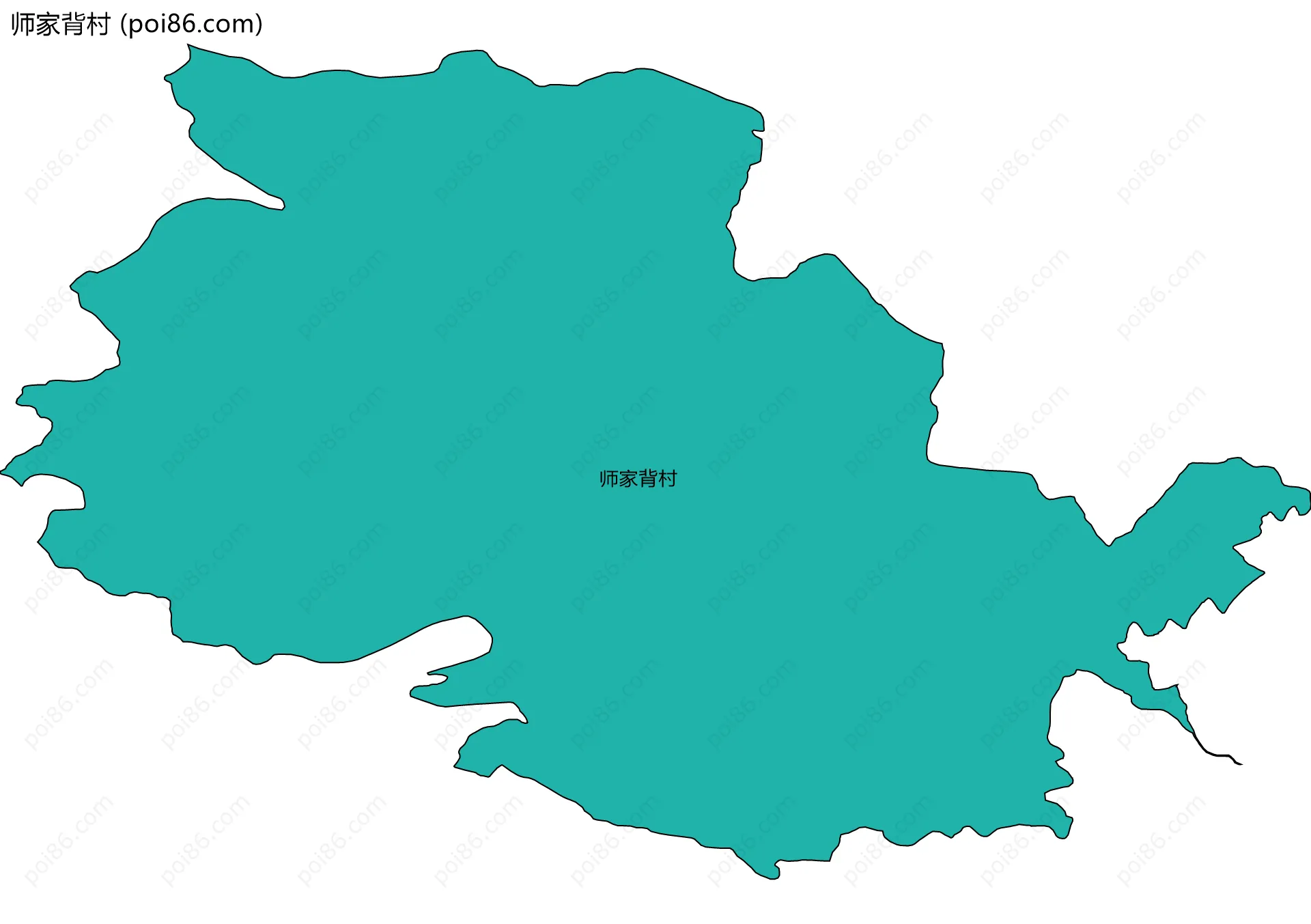 师家背村边界地图