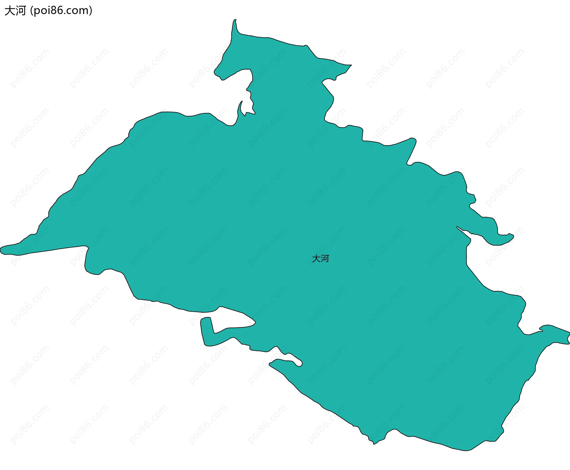 大河边界地图