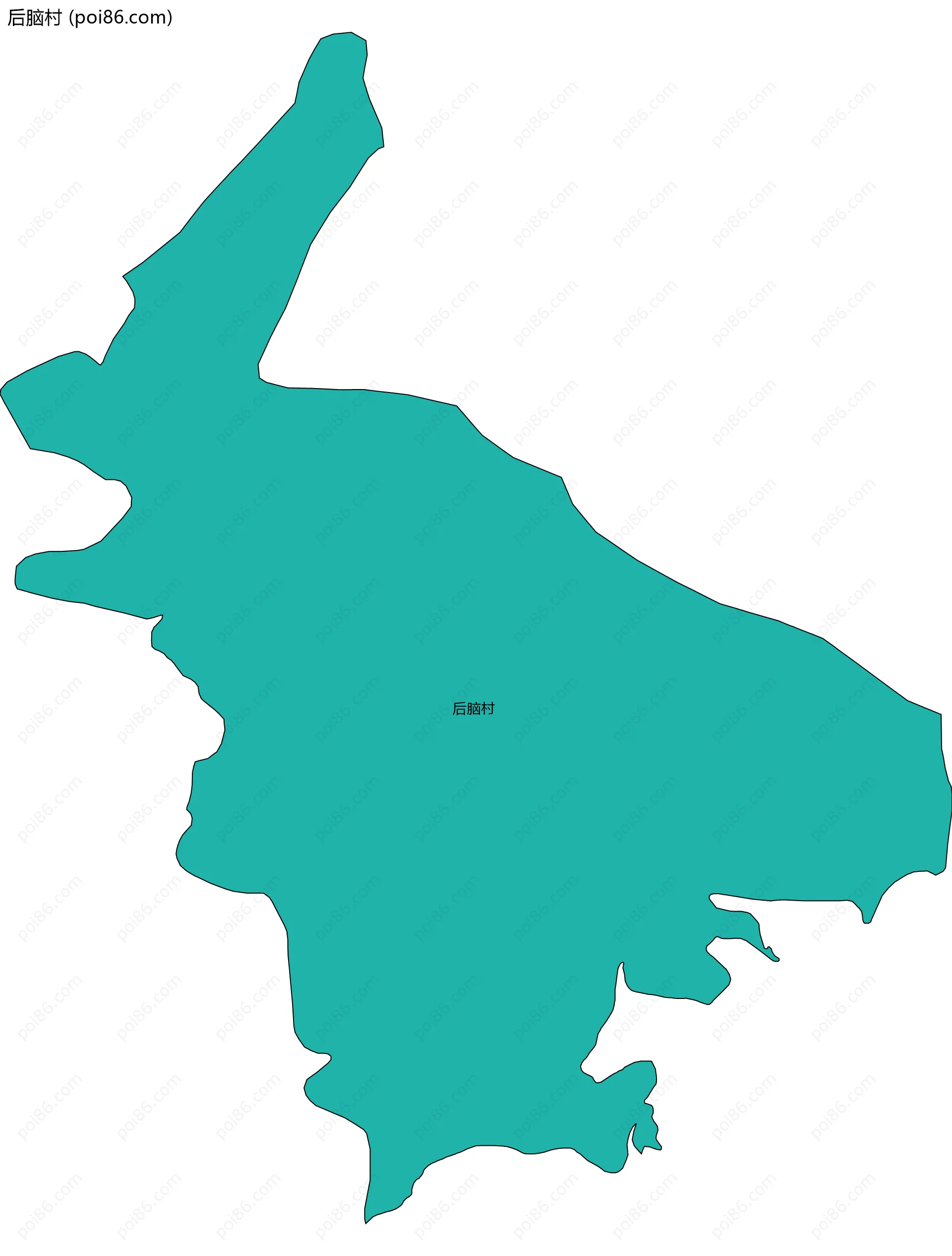 后脑村边界地图