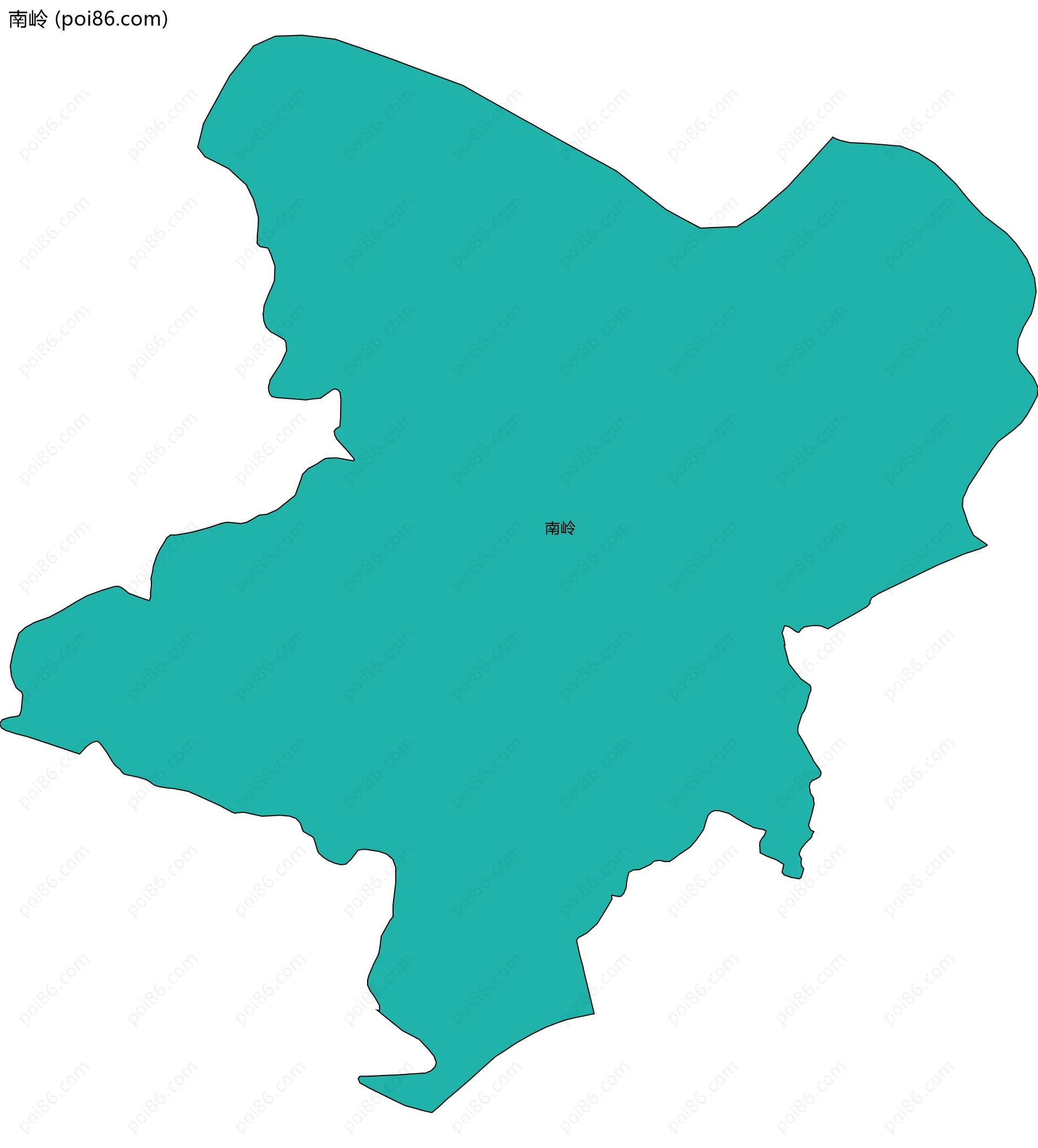 南岭边界地图