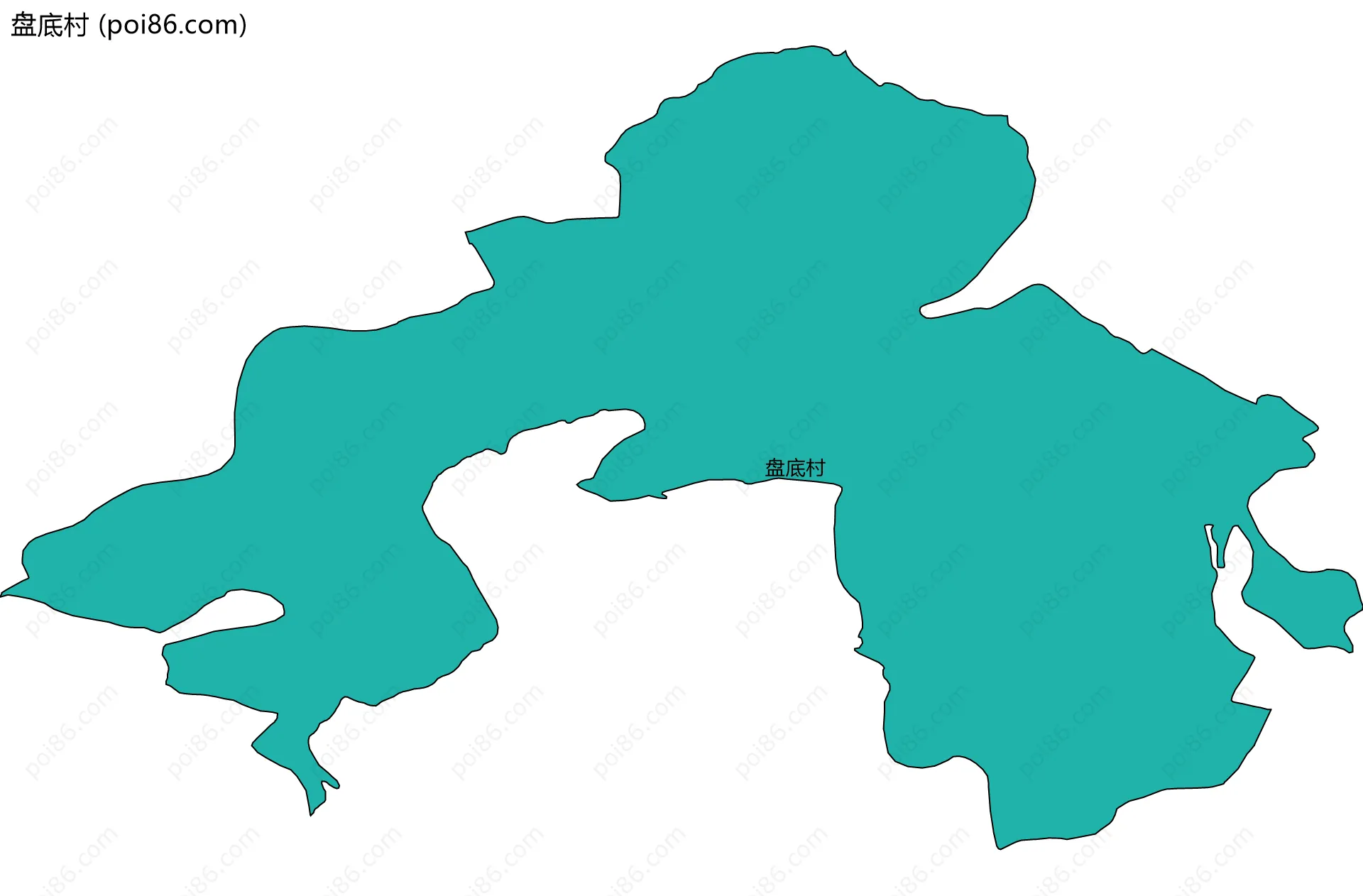 盘底村边界地图