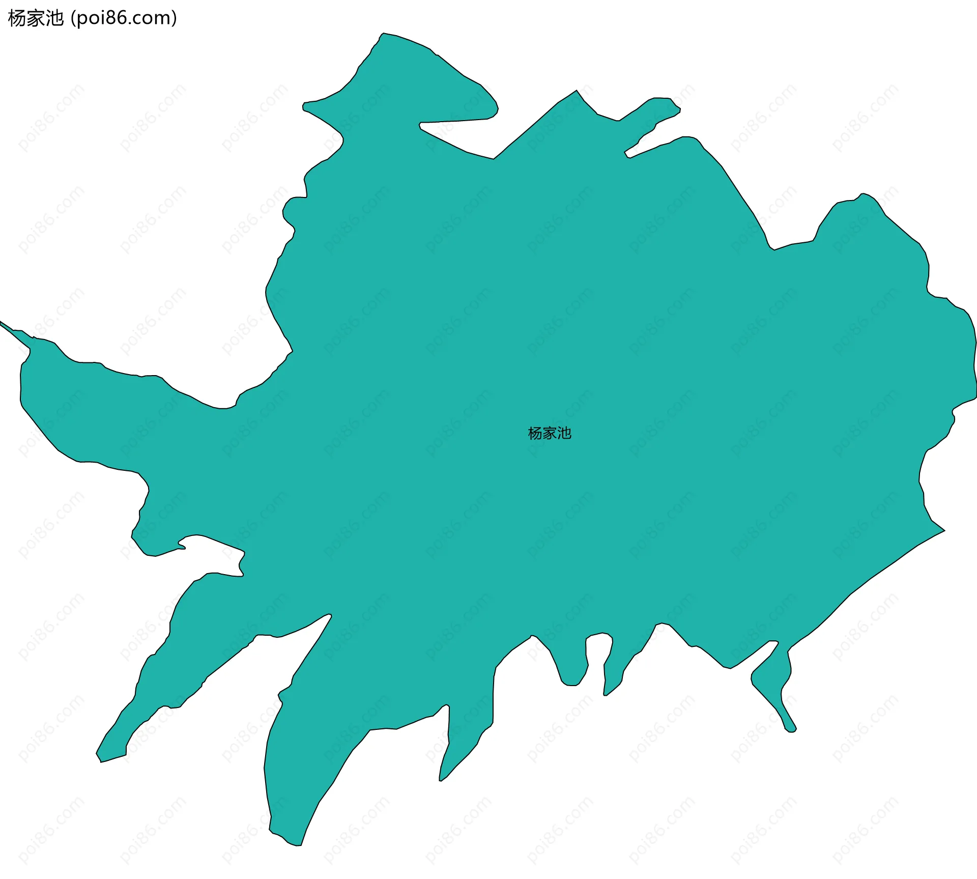 杨家池边界地图