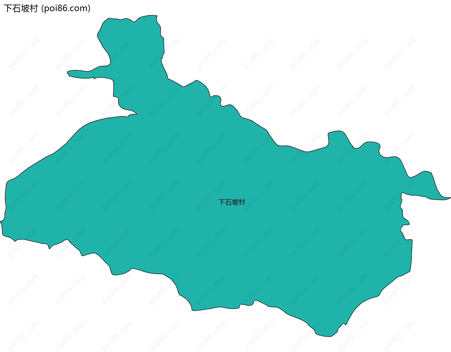 下石坡村边界地图