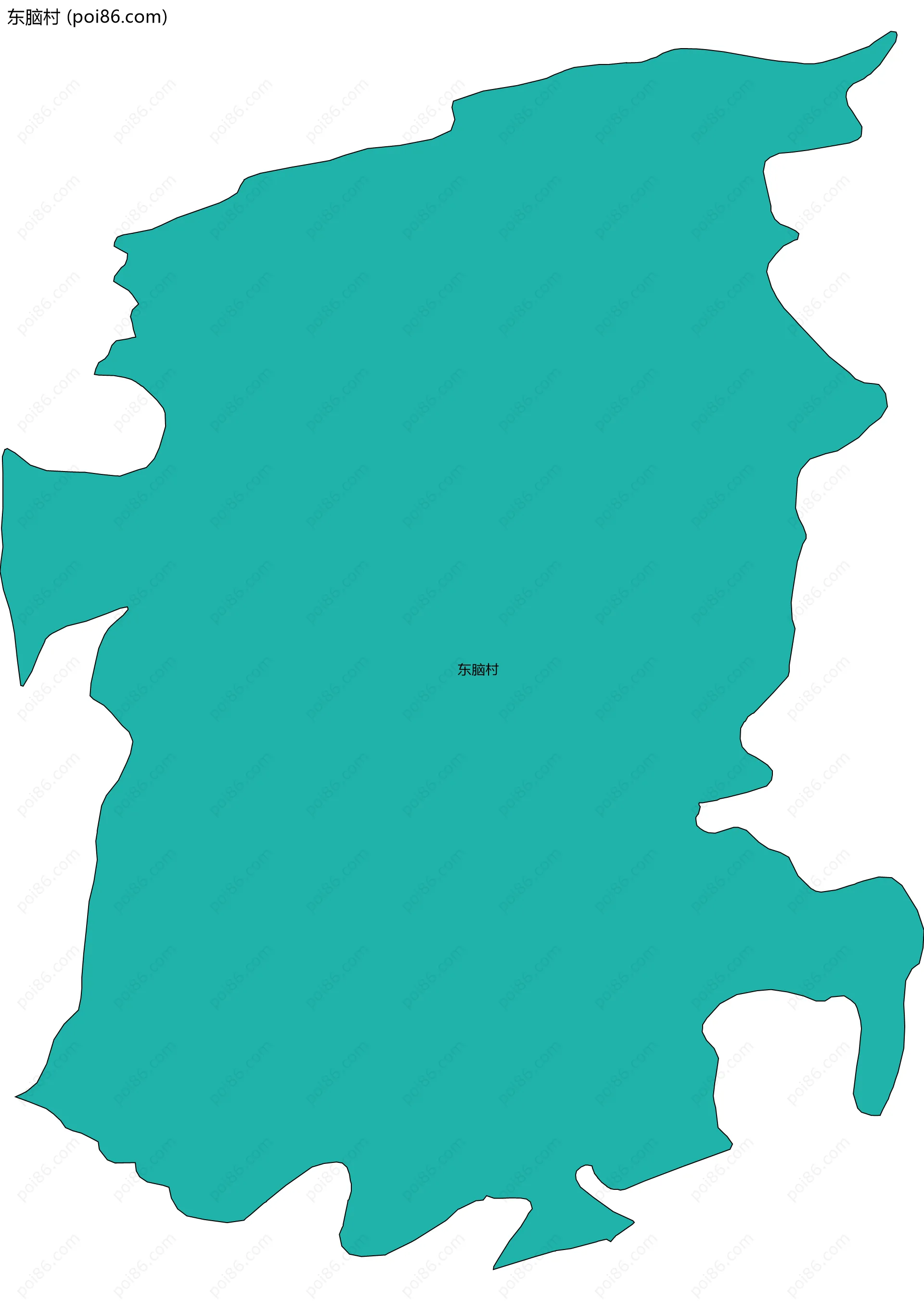 东脑村边界地图