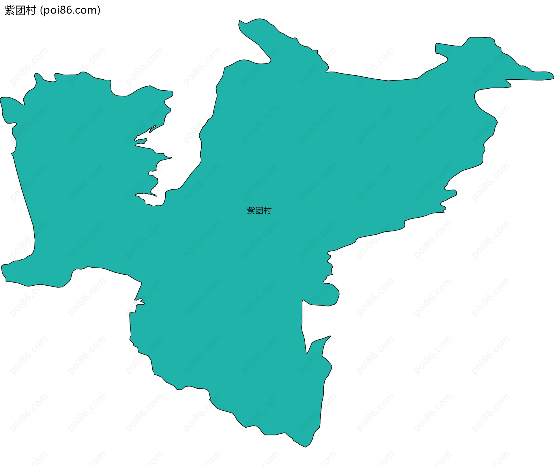 紫团村边界地图