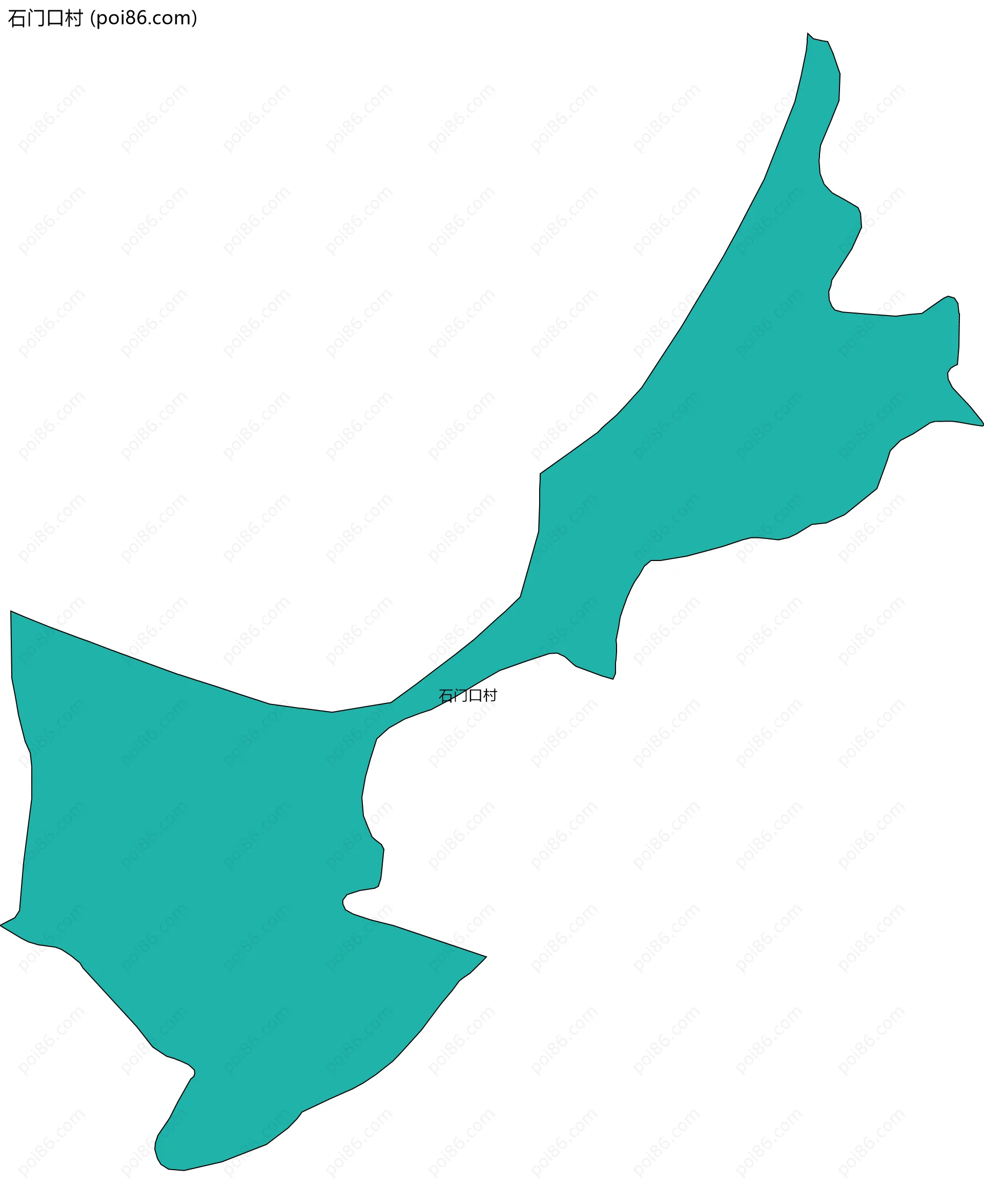 石门口村边界地图