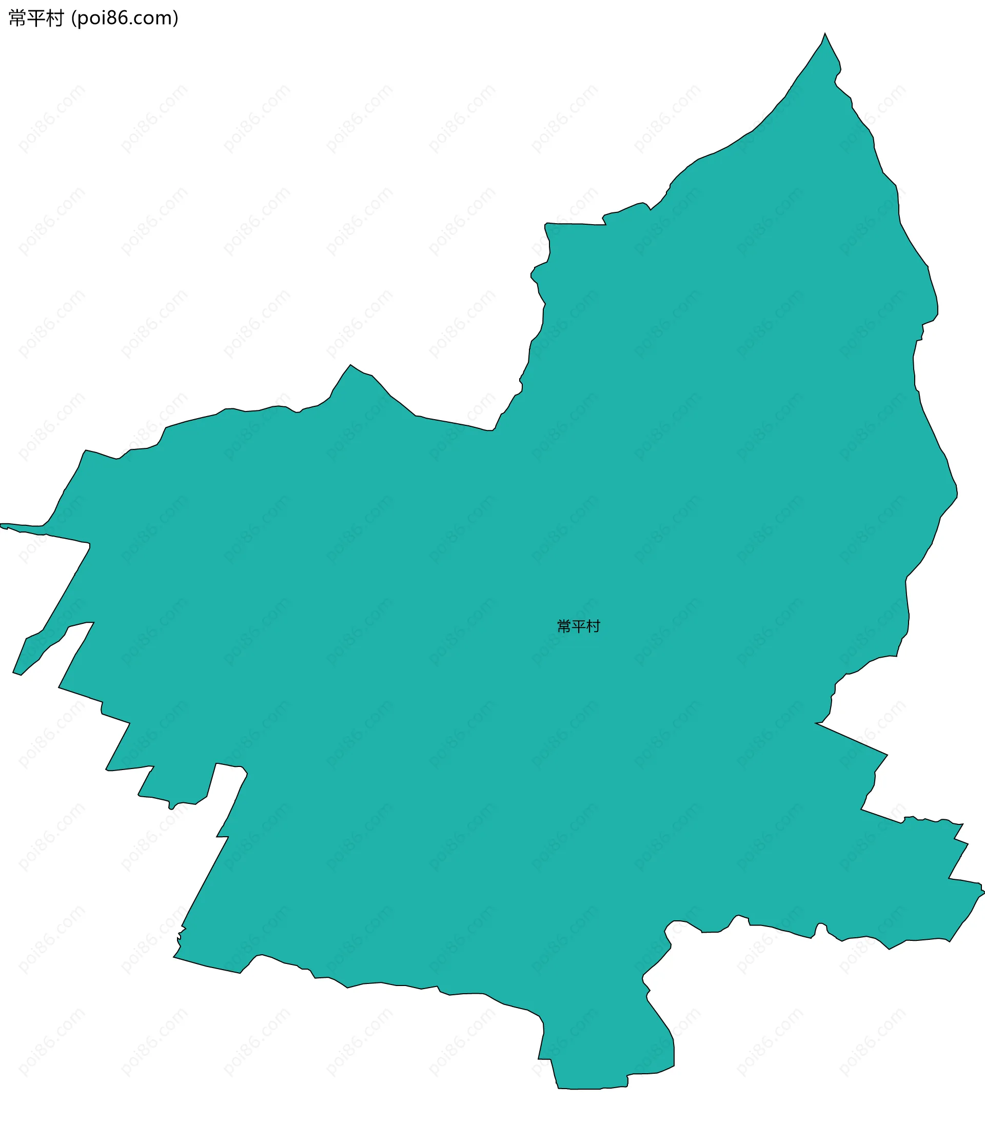 常平村边界地图