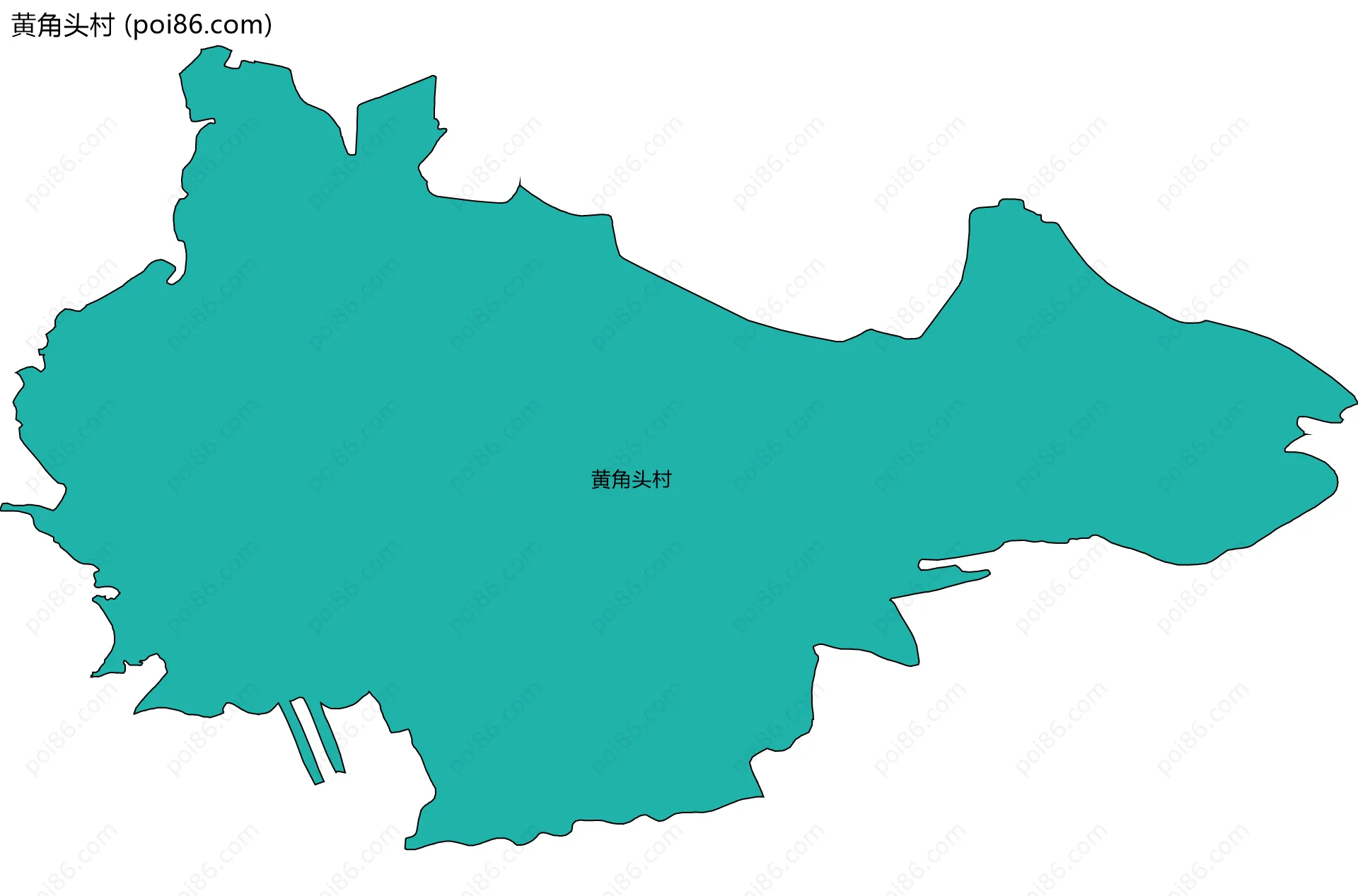 黄角头村边界地图