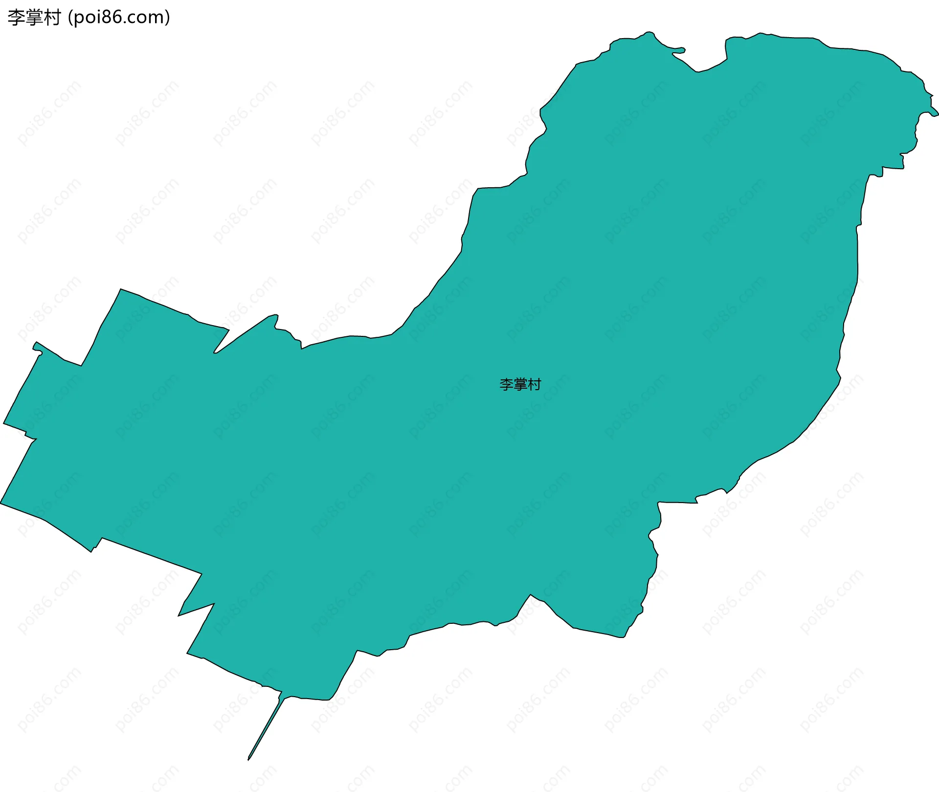 李掌村边界地图