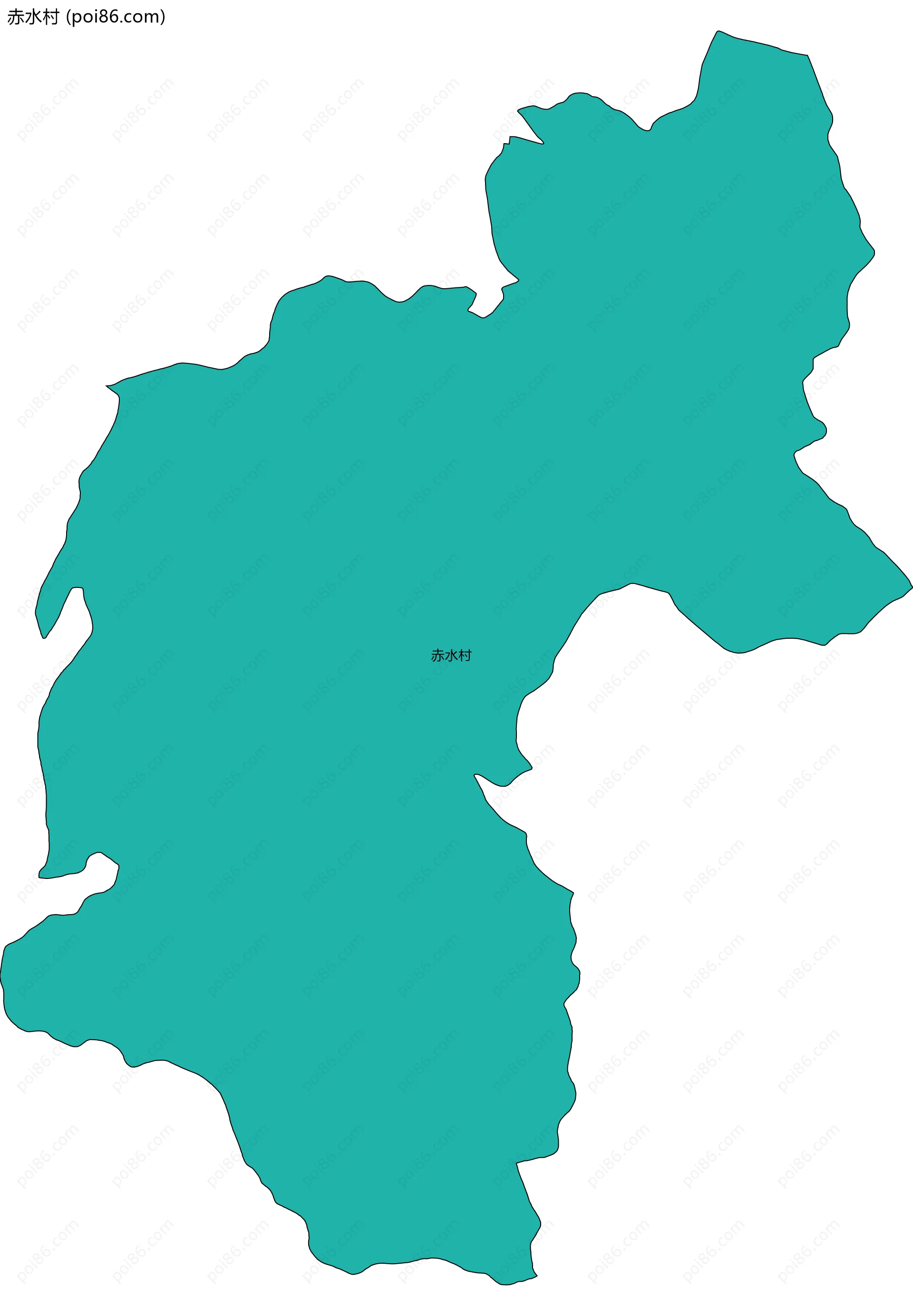赤水村边界地图