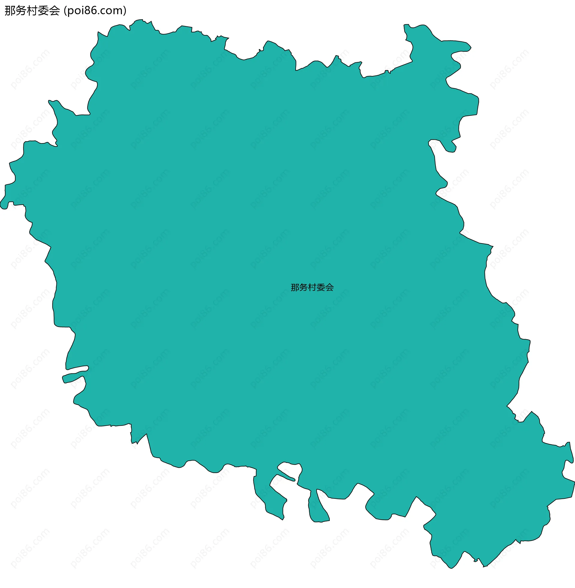 那务村委会边界地图