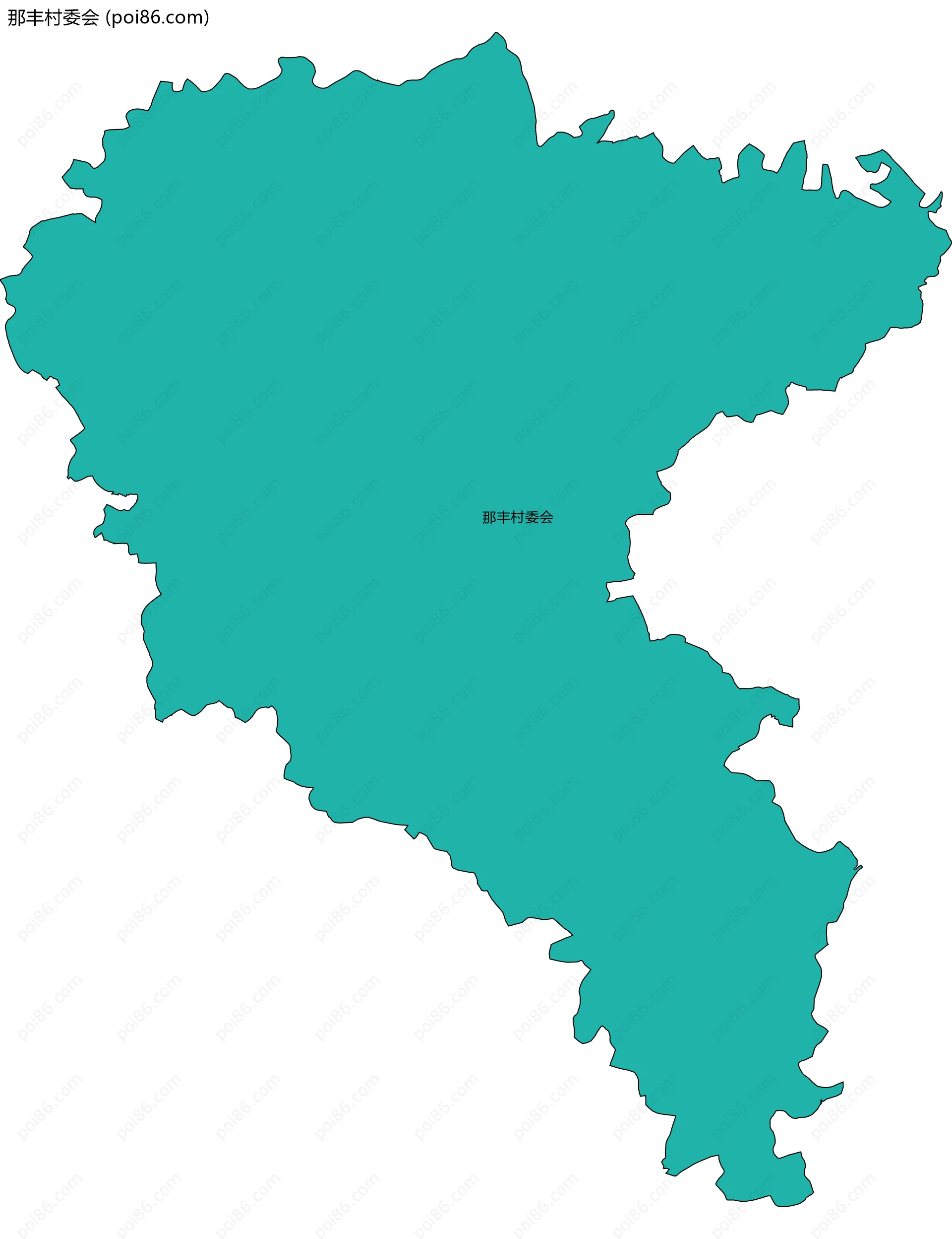 那丰村委会边界地图