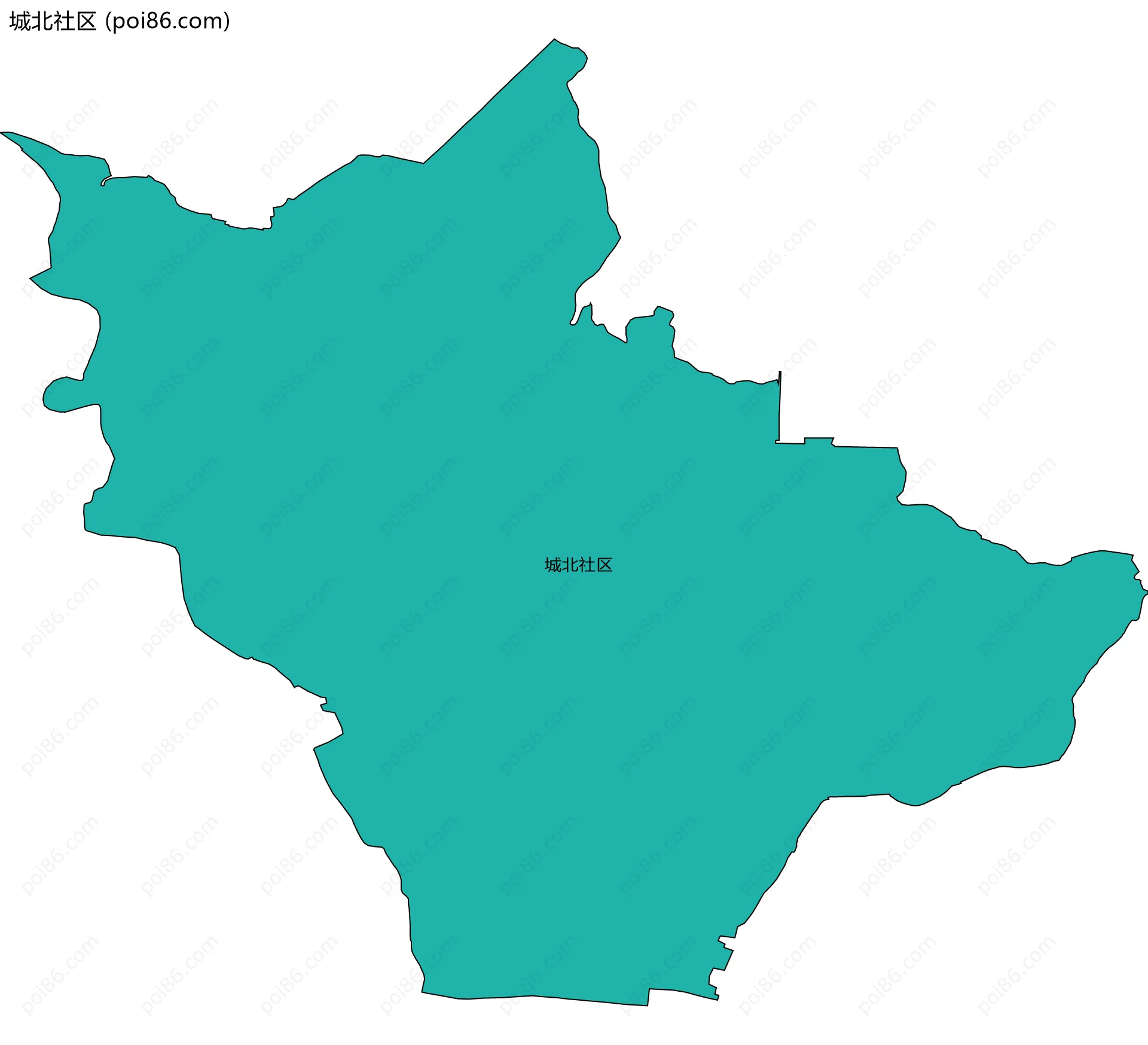 城北社区边界地图