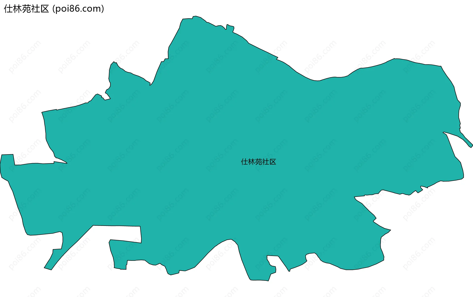 仕林苑社区边界地图
