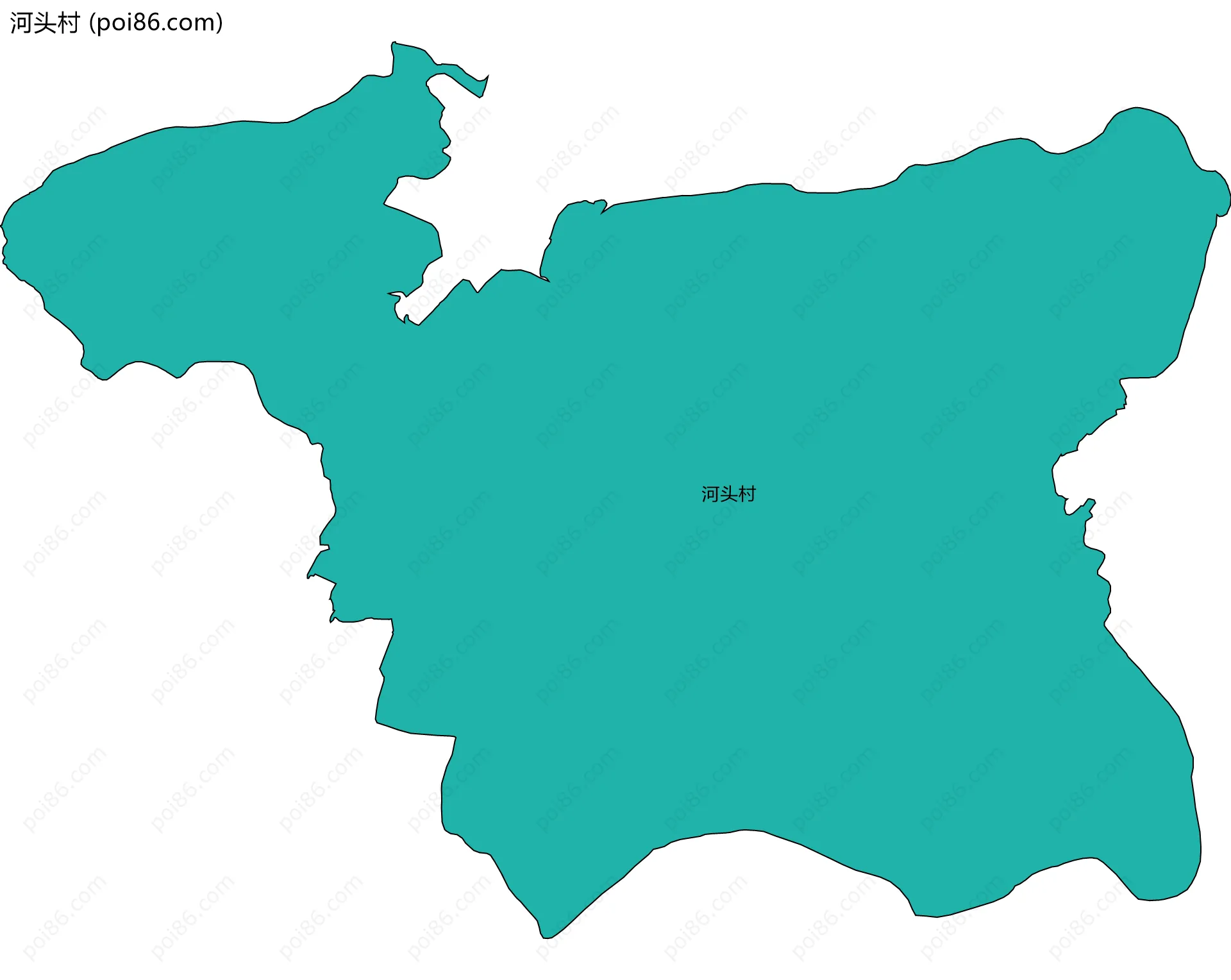 河头村边界地图
