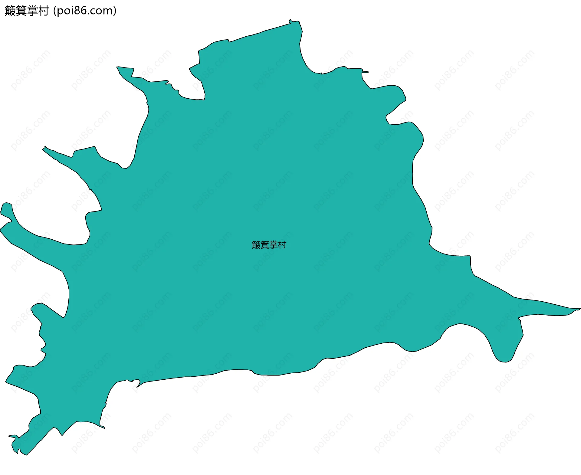 簸箕掌村边界地图