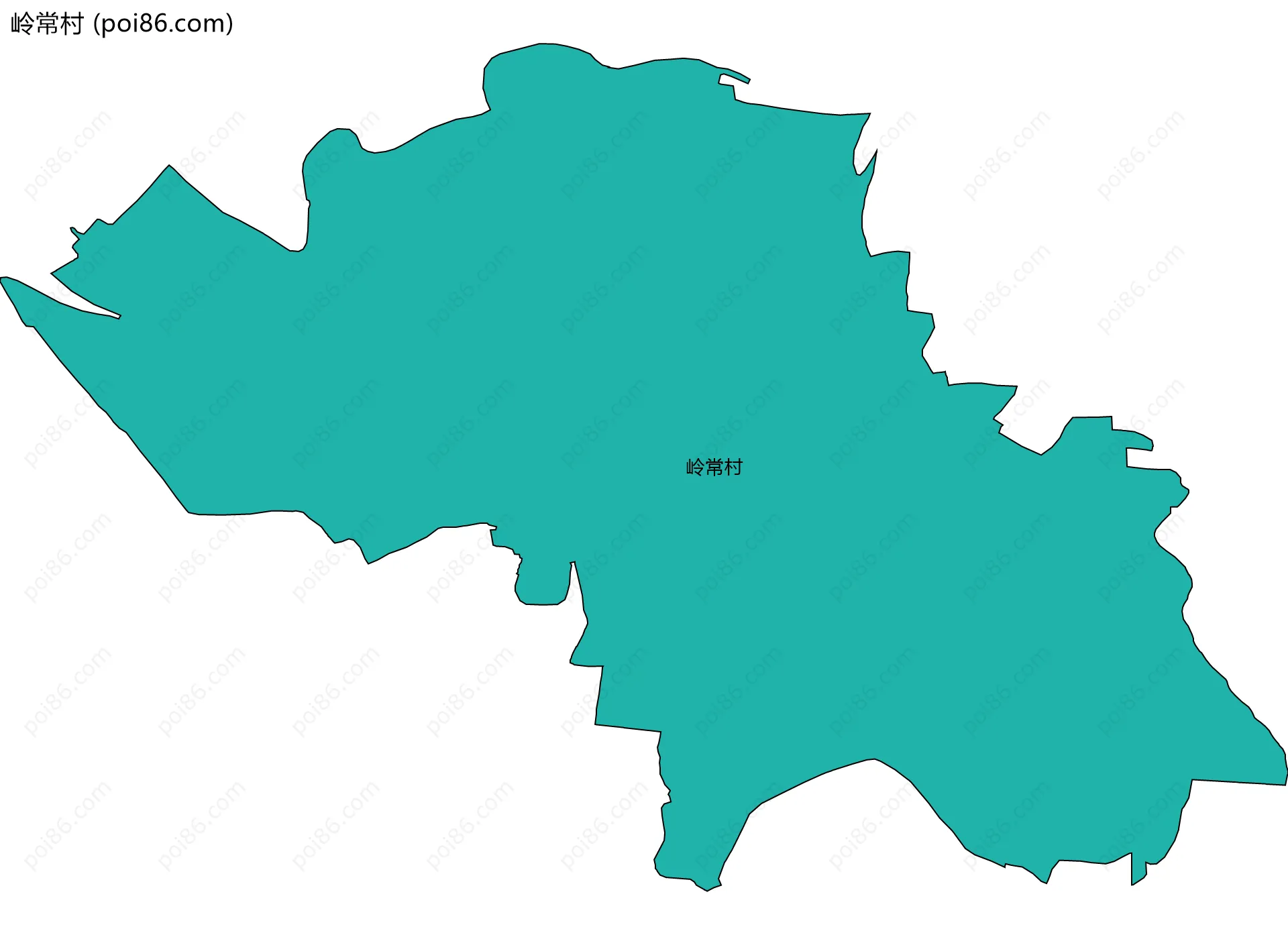 岭常村边界地图