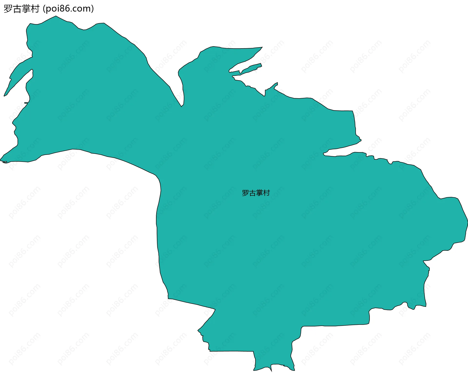 罗古掌村边界地图