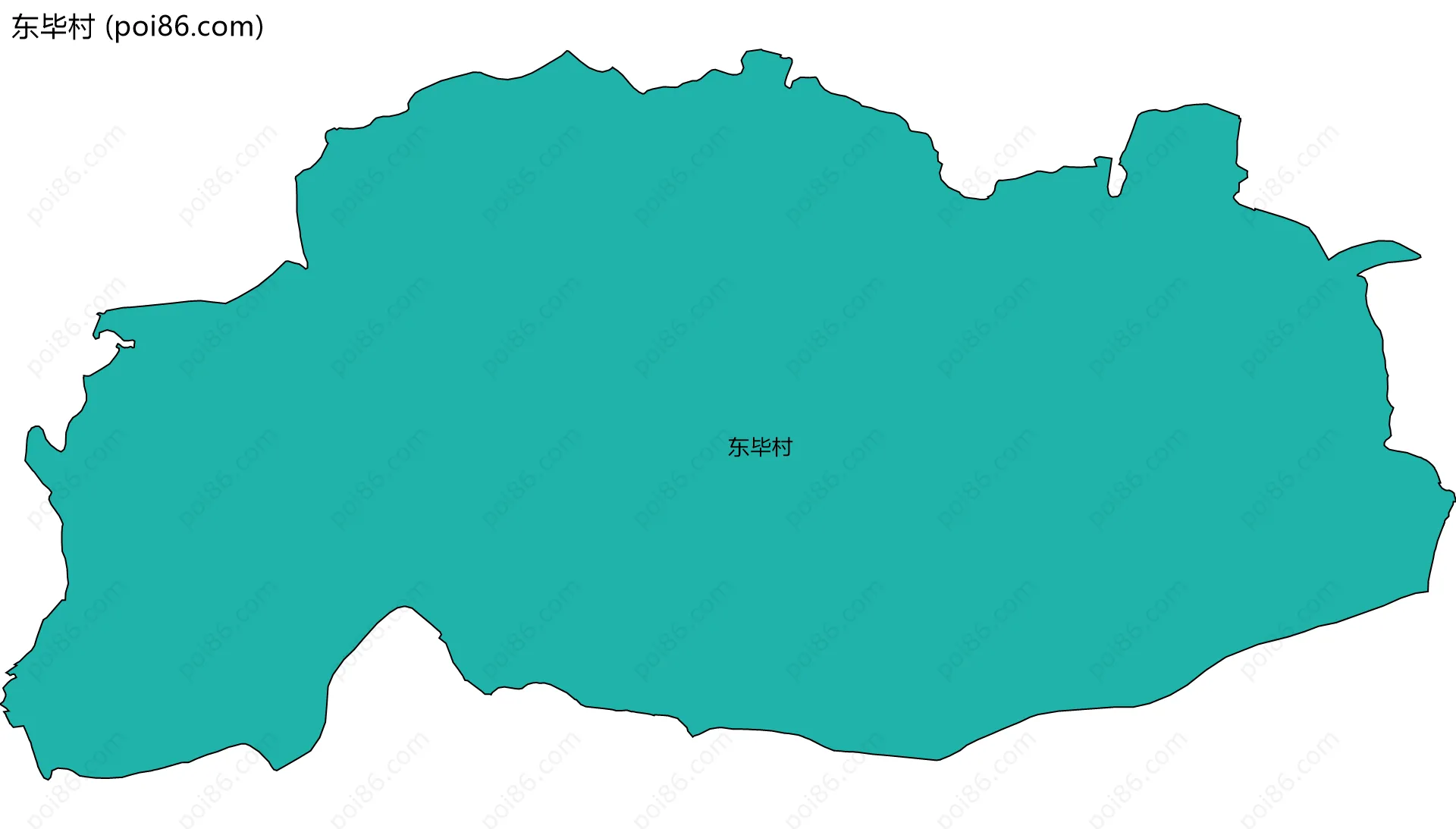 东毕村边界地图