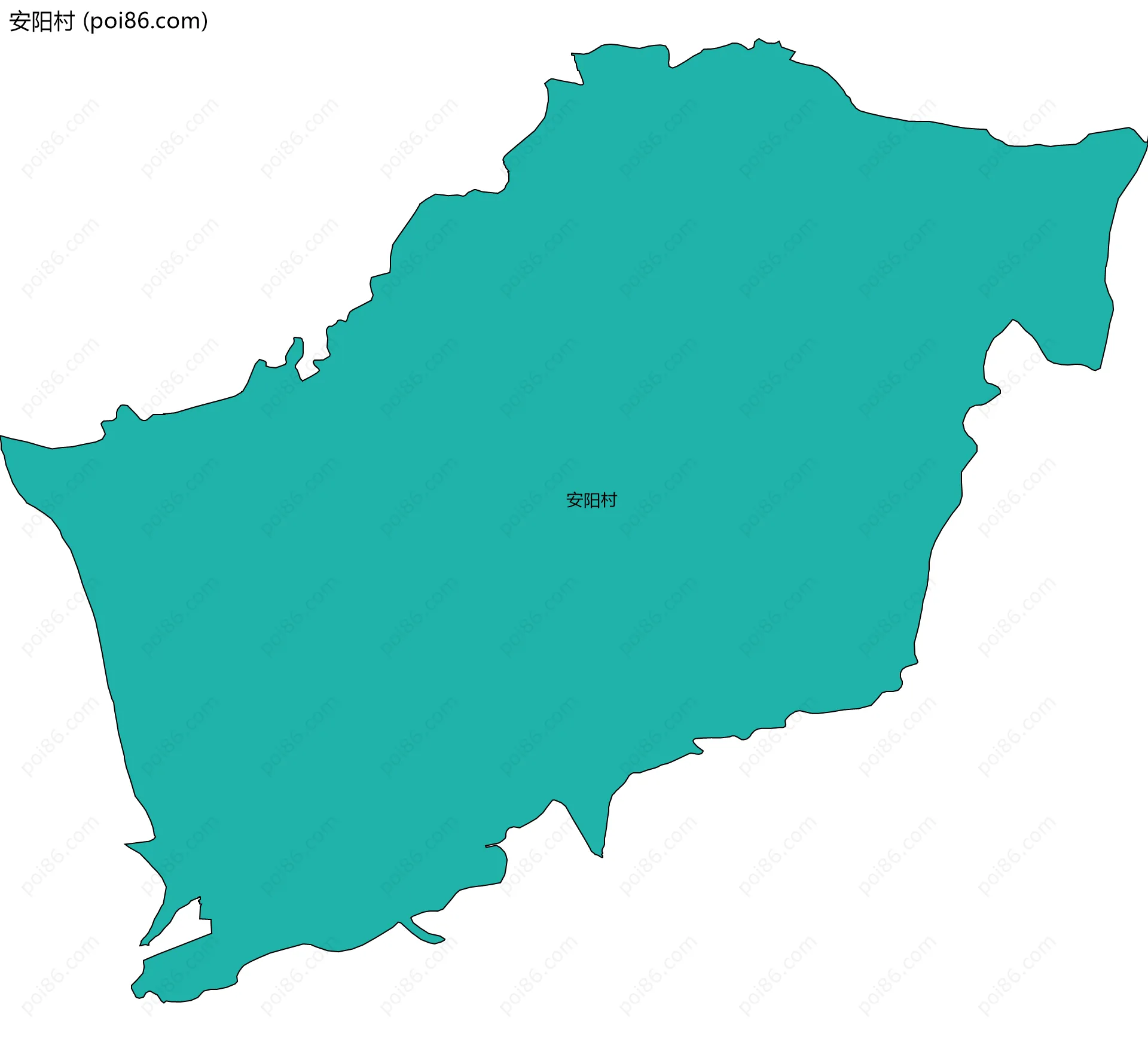 安阳村边界地图
