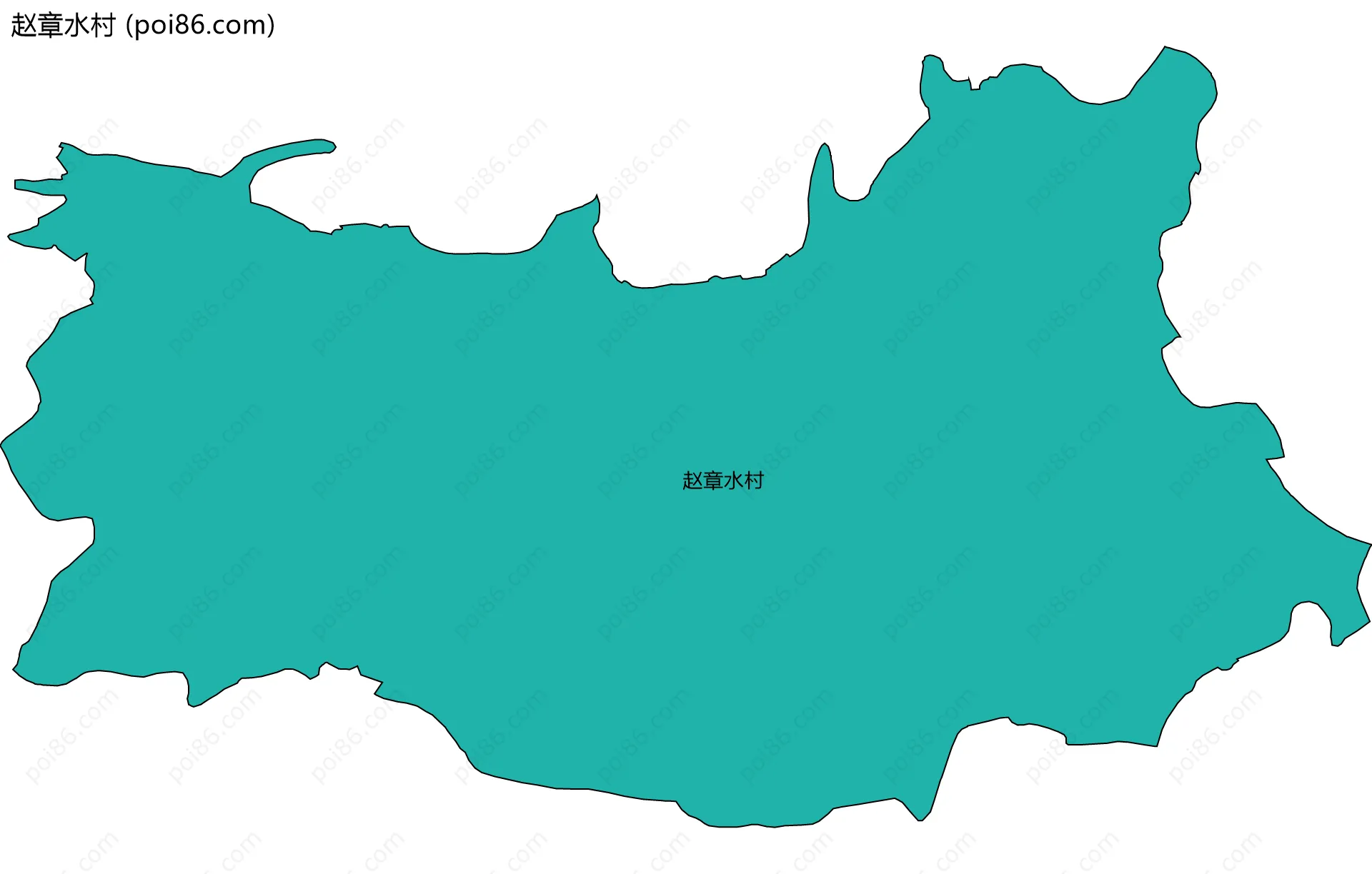 赵章水村边界地图