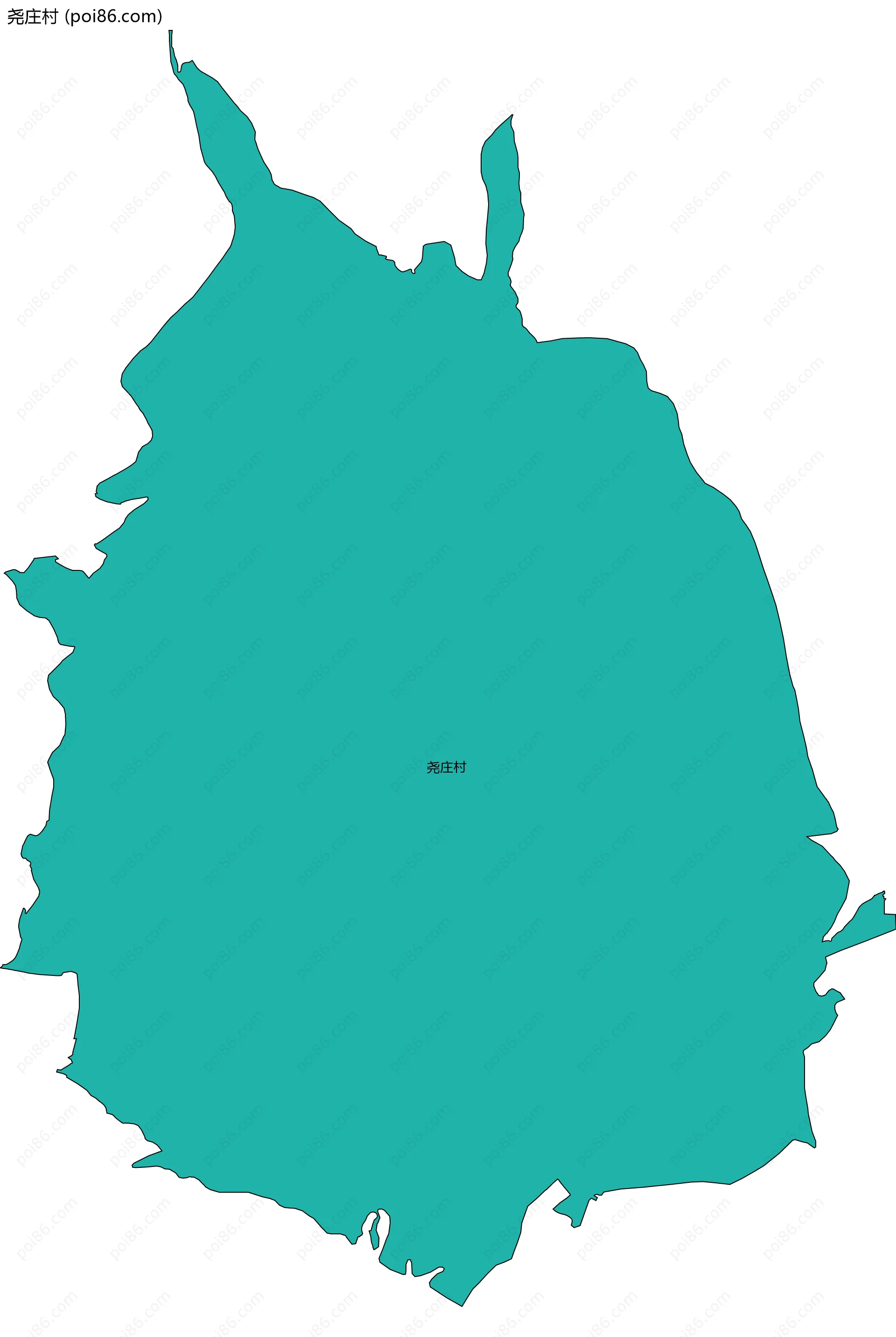 尧庄村边界地图