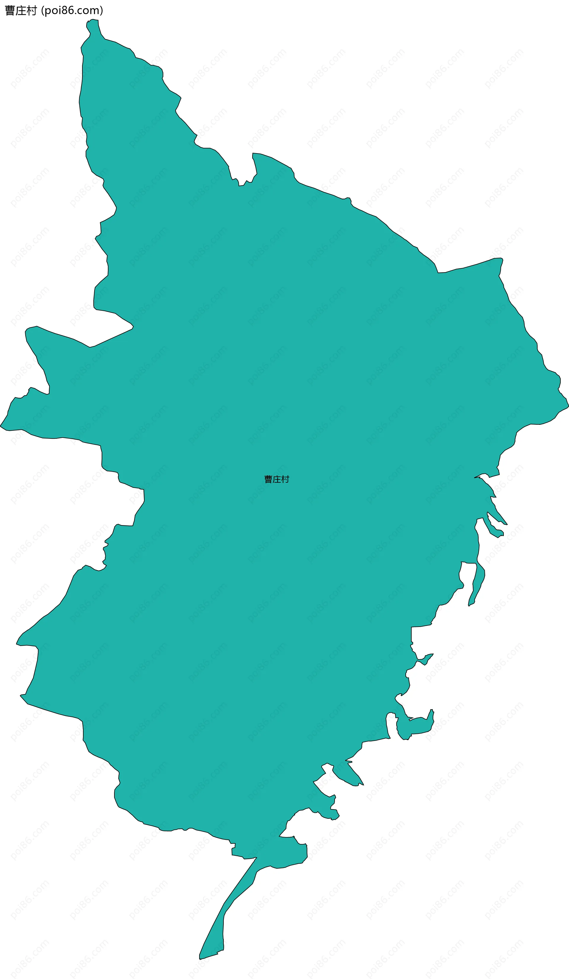 曹庄村边界地图