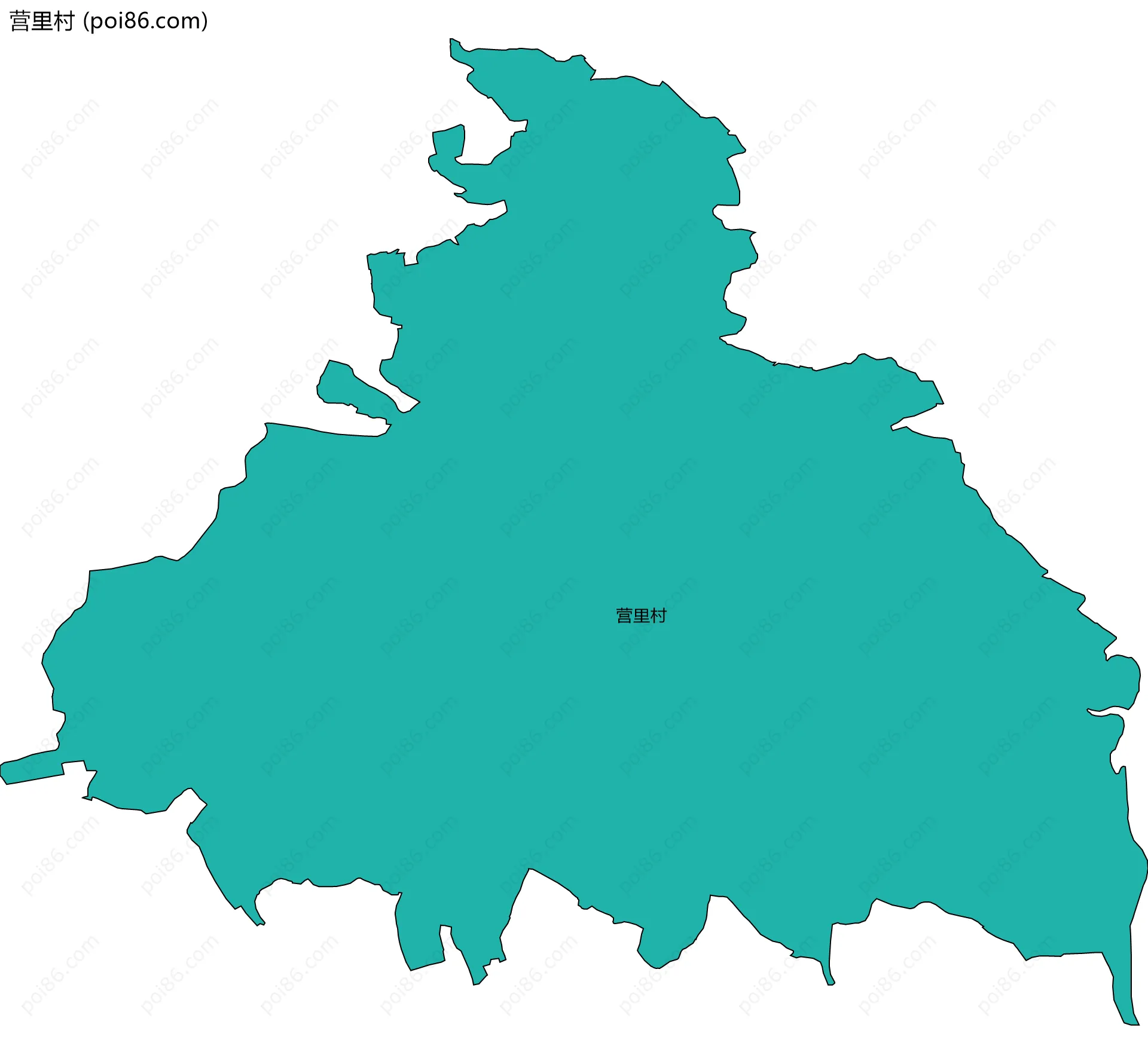 营里村边界地图